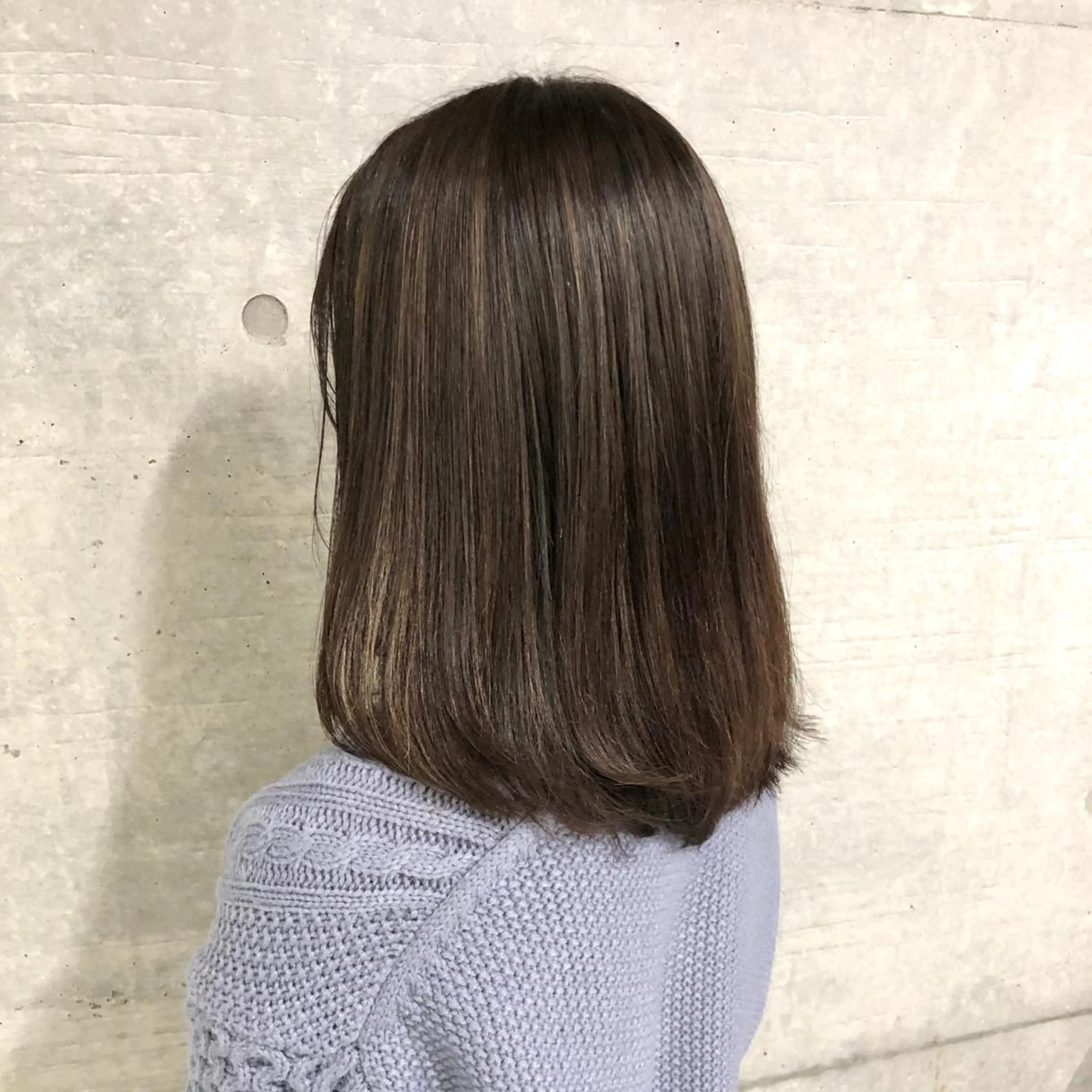 セミロング カラー グレージュ ハイライトカラー ハイライト GrandStory SHIBUYA所属・卒業式お呼ばれ🕊️ ヘアセット✴︎ミキのヘアスタイル