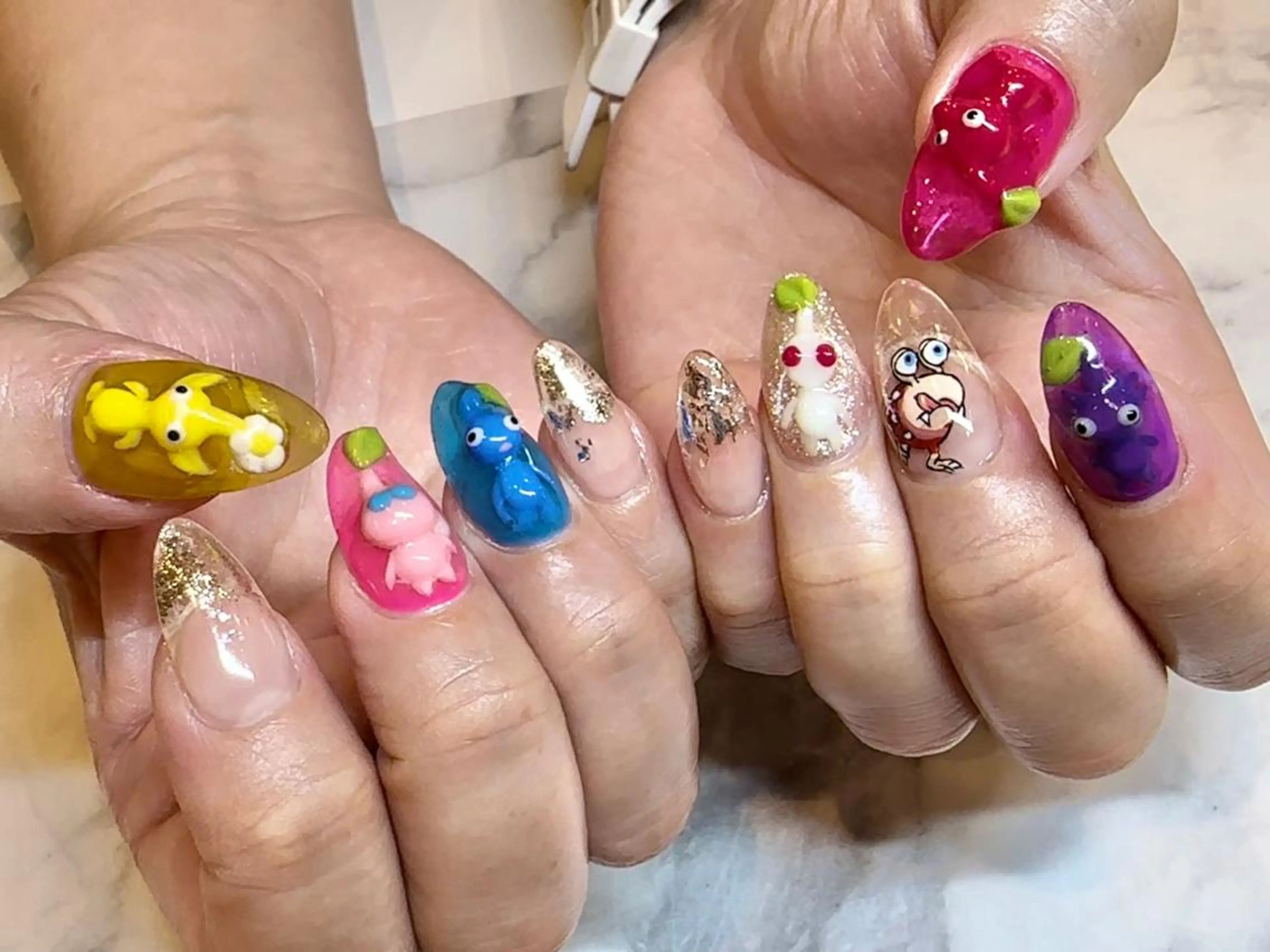 ネイル スカルプネイル ハンドネイル Bianca名駅 🪼店長sagawaのネイルデザイン