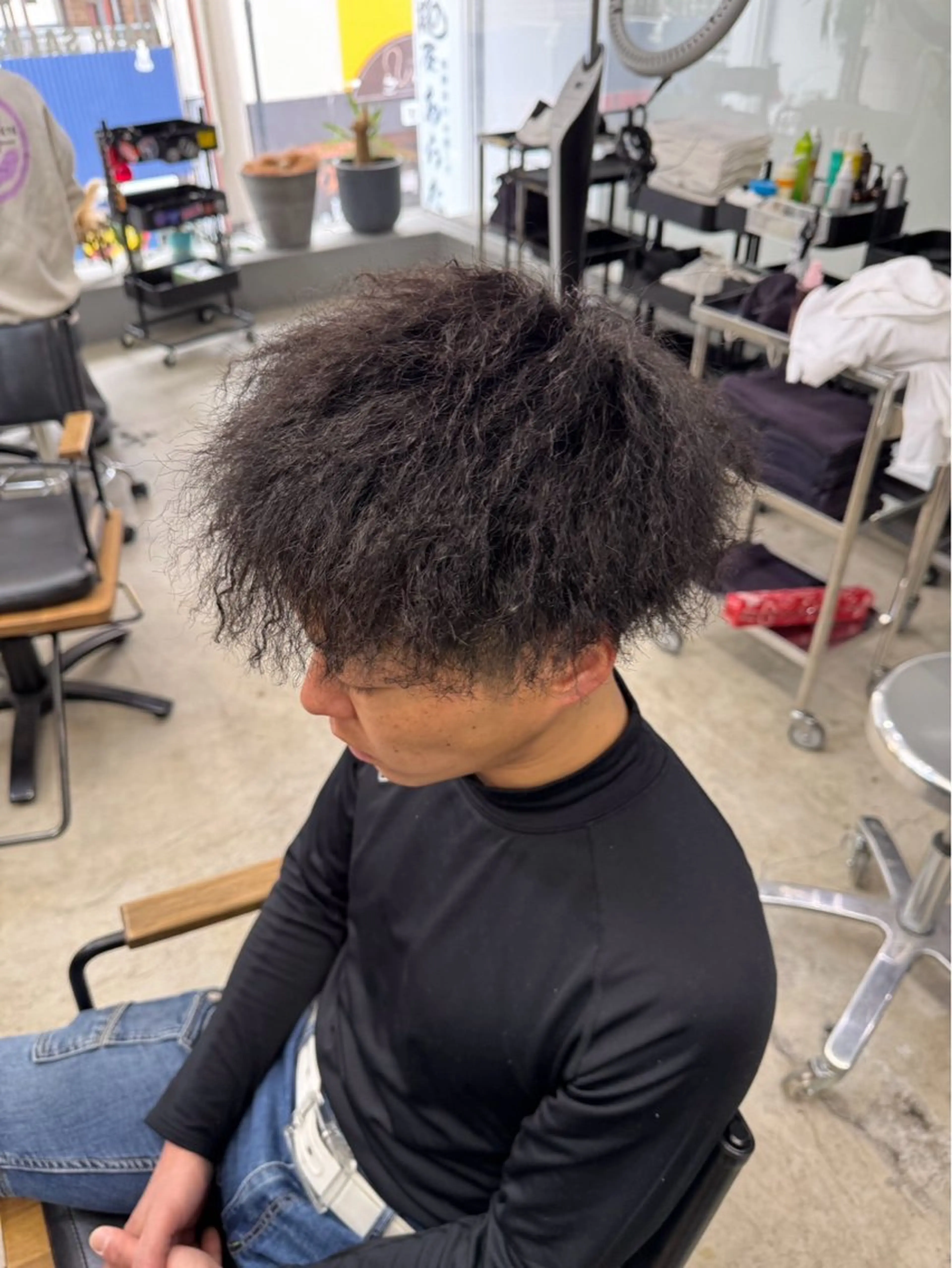 ショート パーマ メンズ カット パーマ メンズ専門サロン wokeのヘアスタイル