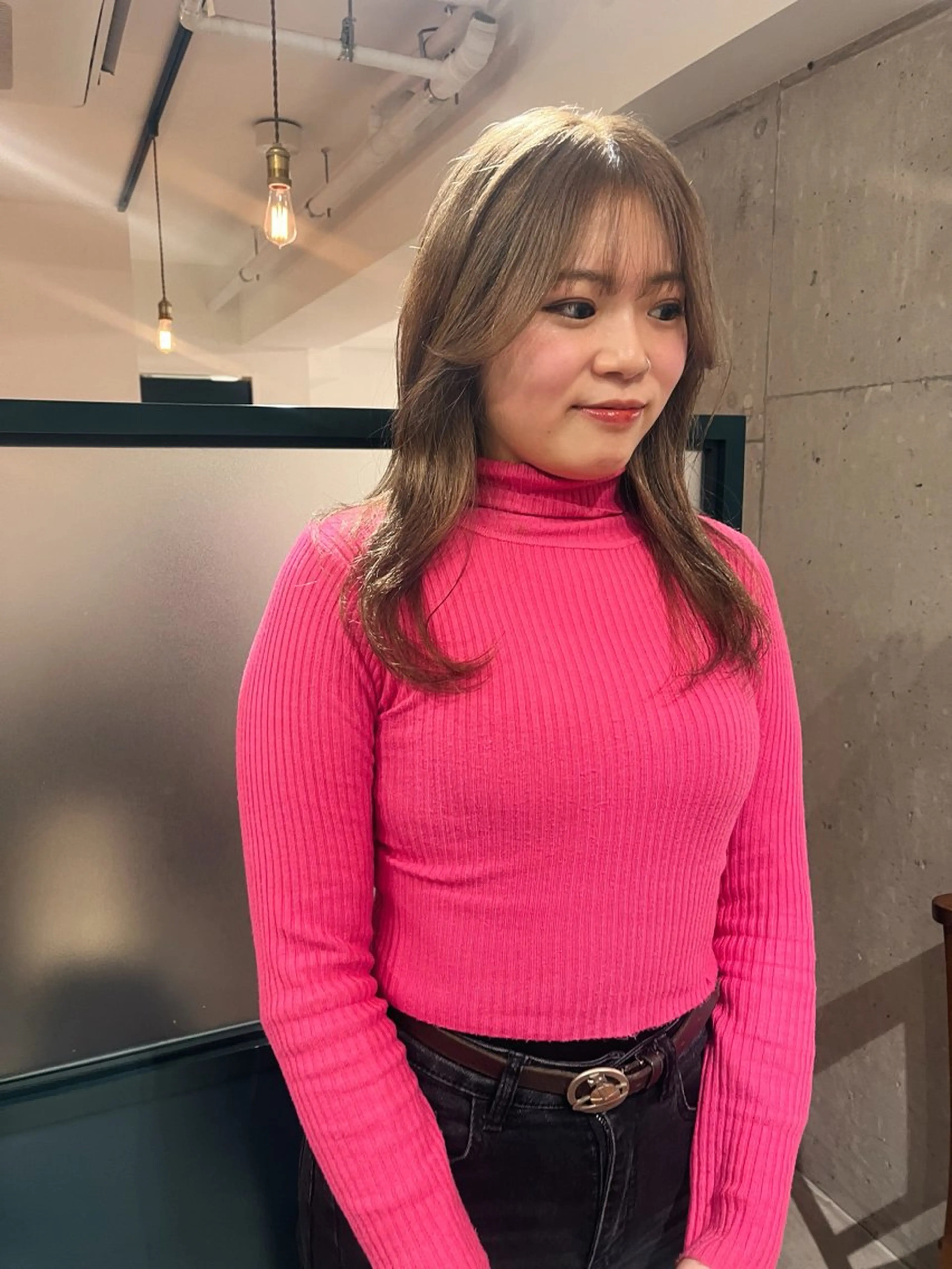 セミロング カラー 暖色/パーマ 🌼クニトウメイのヘアスタイル