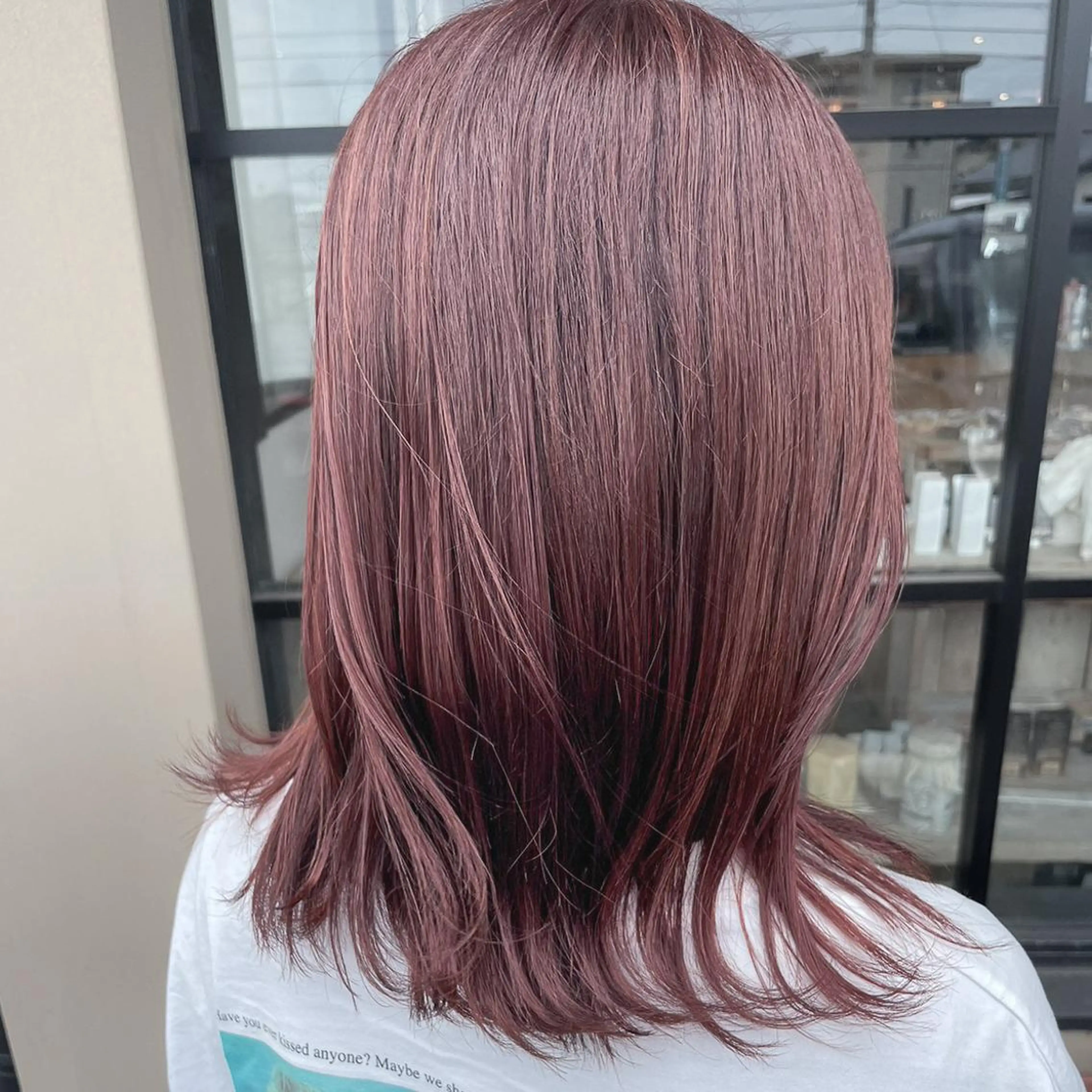 ミディアム カラー ヘアカラー 透明感カラー/パーマ 🌀アオノアユミのヘアスタイル