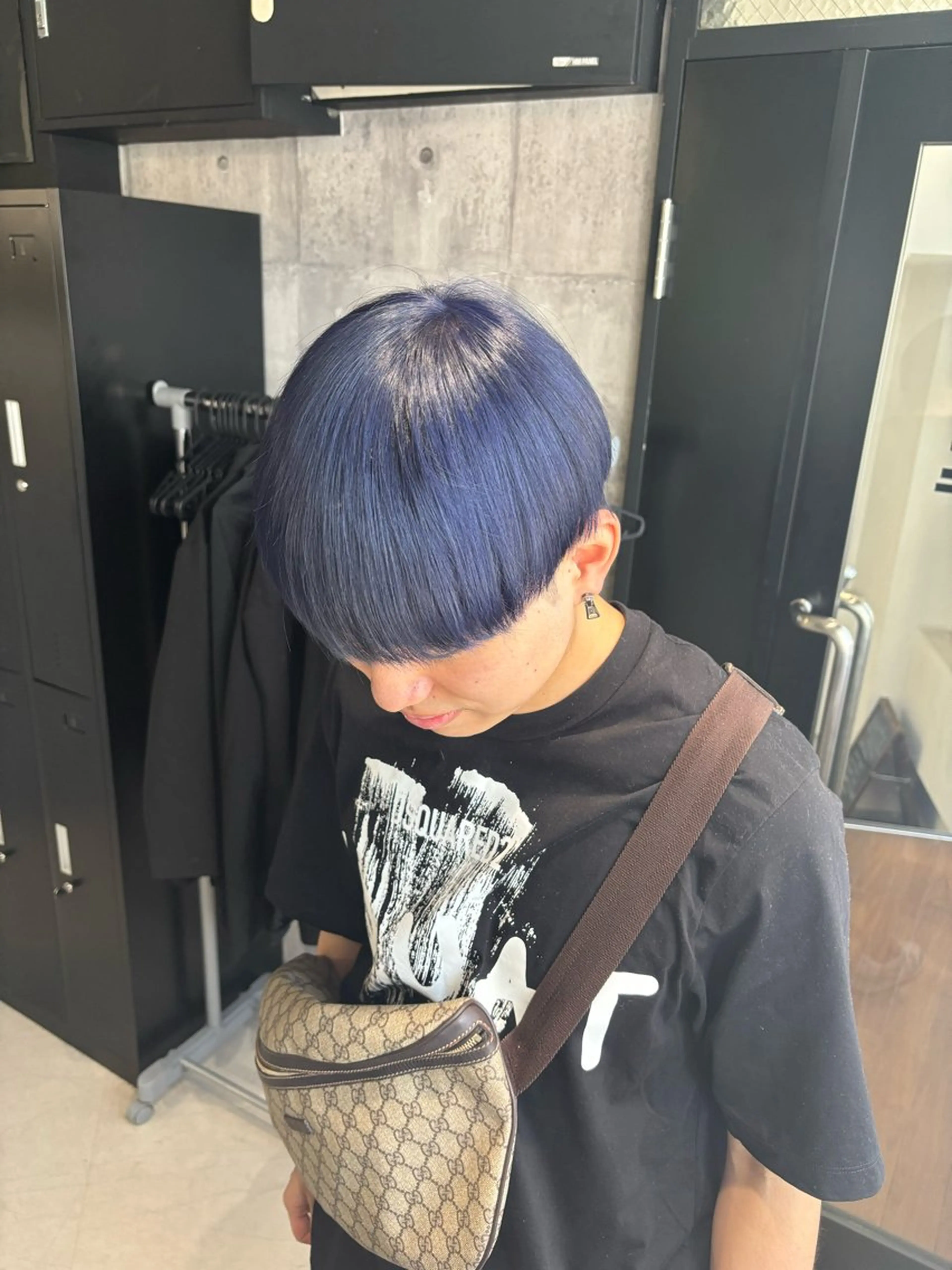 カラー メンズ ブルーカラー ブルーラベンダー ラベンダーカラー カット ヘアカラー トリートメント _white【京橋店】所属・_WHITE / KENTOのヘアスタイル