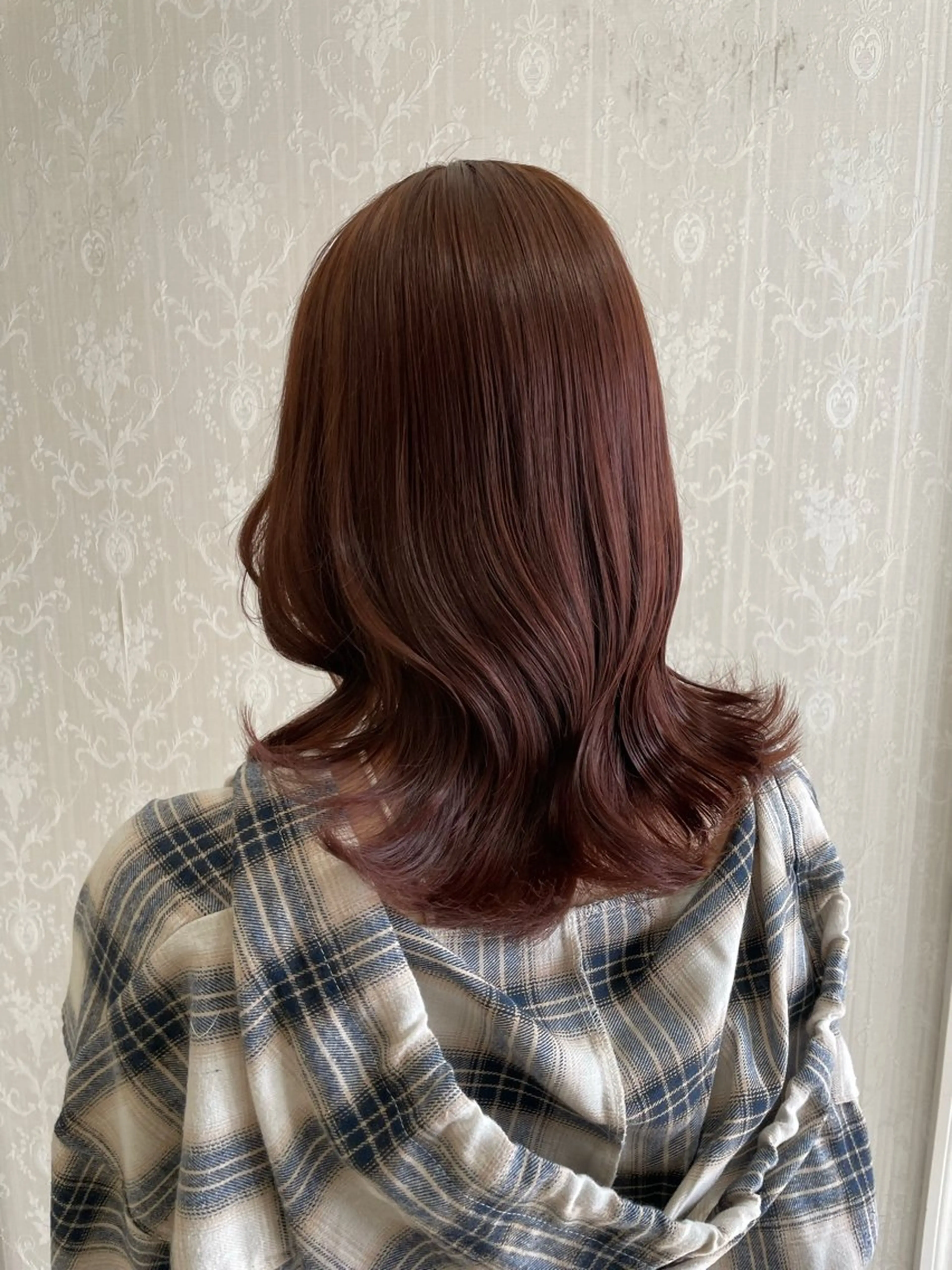 セミロング カラー ブリーチ カシス 透明感カラー デザインカラー ダブルカラー hair  studio A.R.S所属・烏丸/艶髪/レイヤー /韓国風/廣瀬尚輝のヘアスタイル