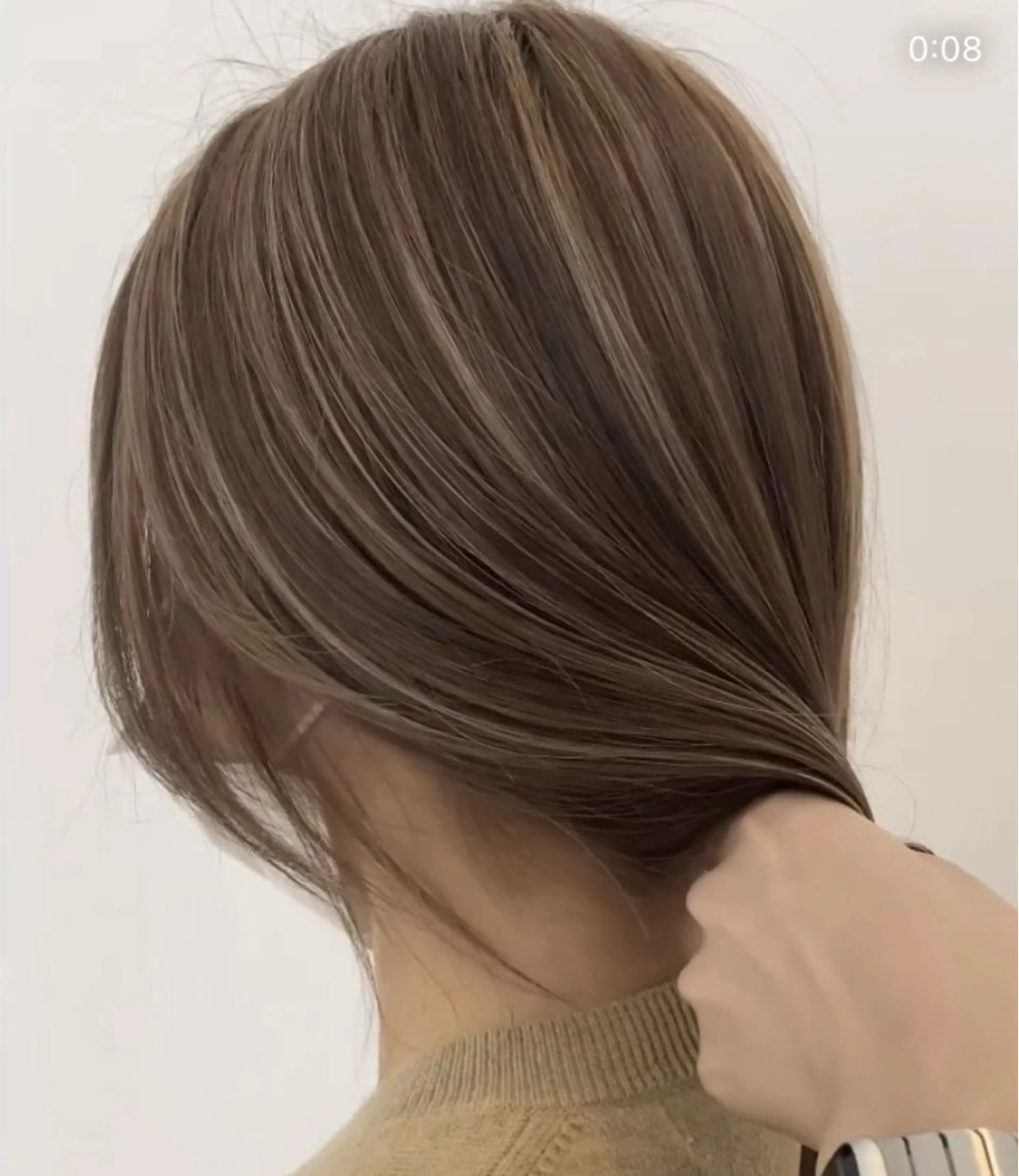 セミロング カット ヘアカラー トリートメント レイヤーカット🫧艶 カラー/LILICAのヘアスタイル