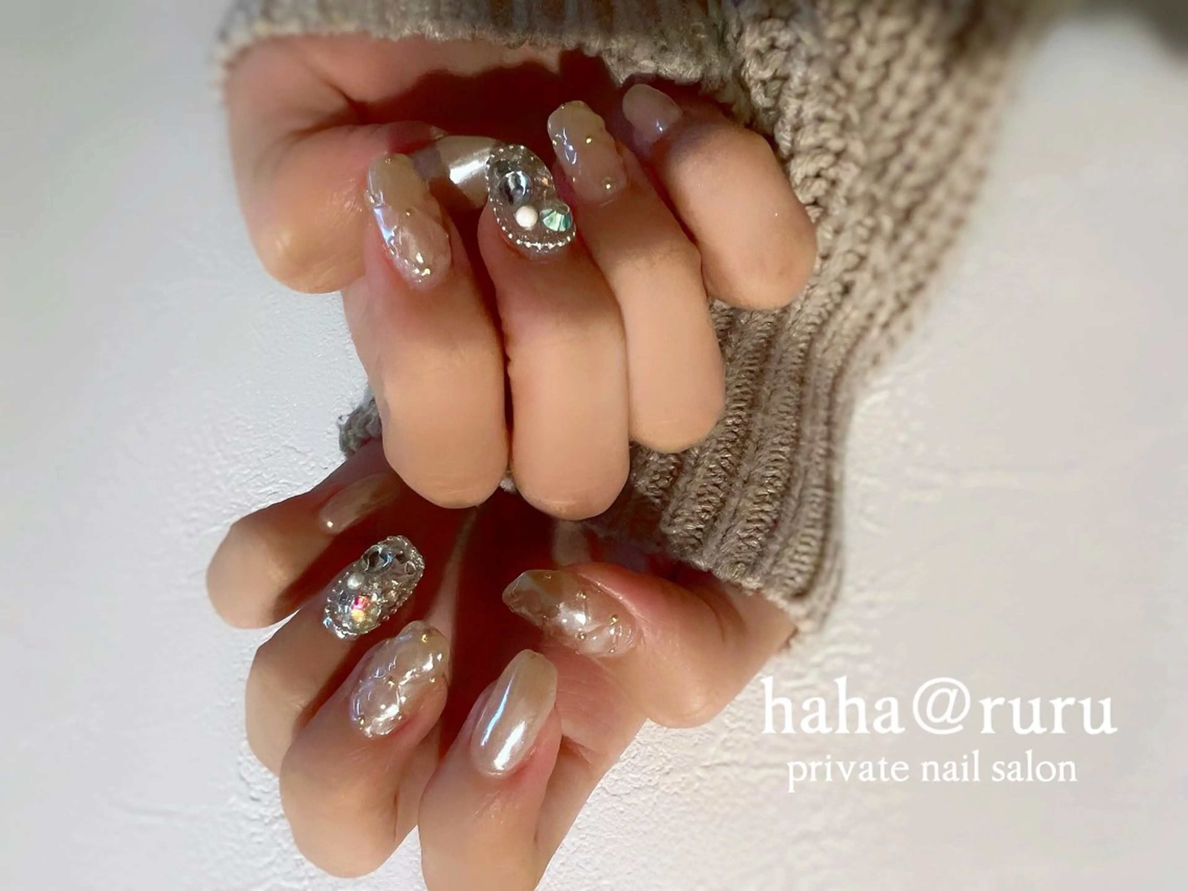 ネイル 持ち込み haha@ ruruのネイルデザイン
