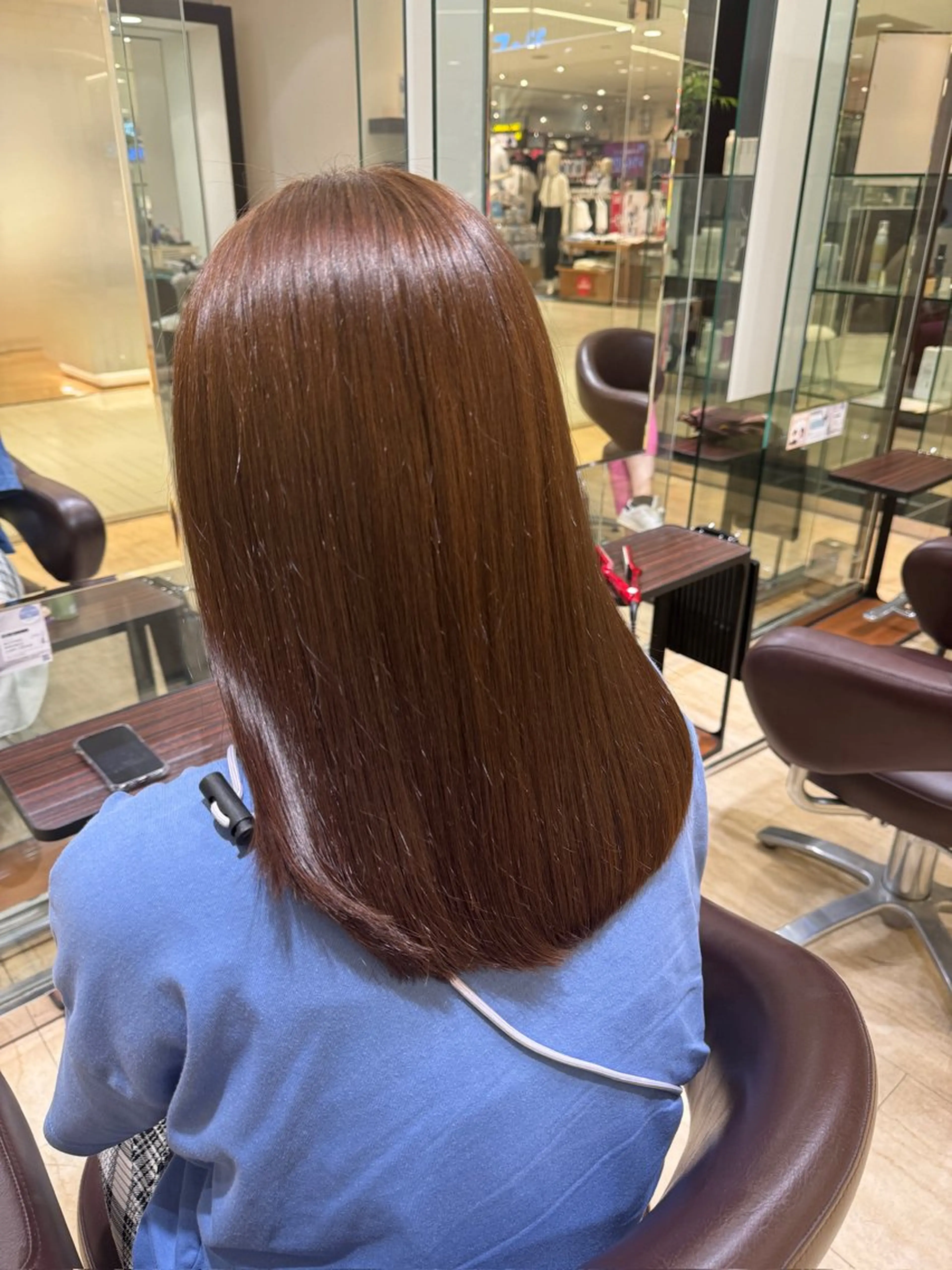 ミディアム カラー カット ヘアカラー トリートメント 透明感カラー/ハイト ーン/メイク/umiのヘアスタイル