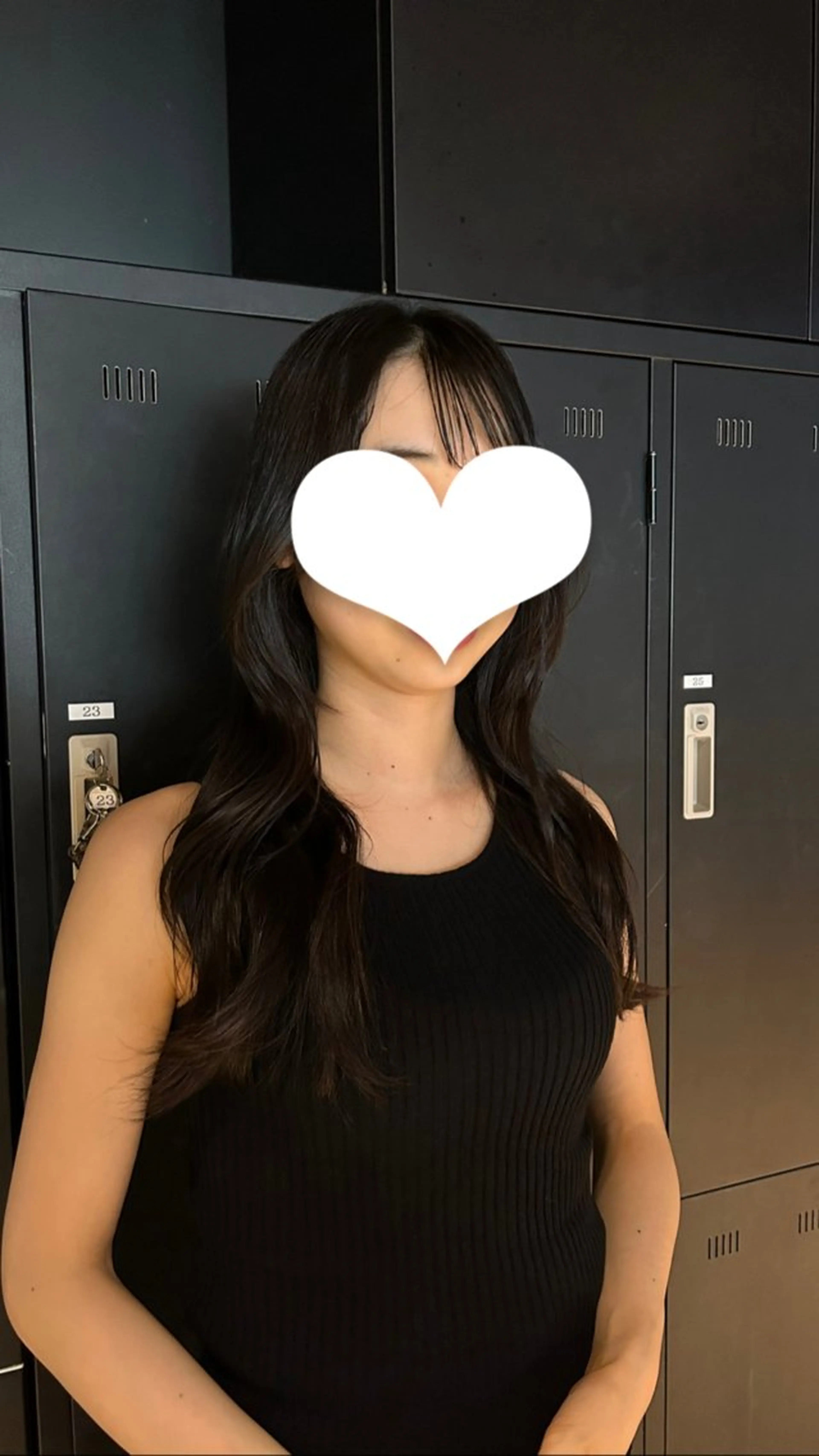 ロング 加藤 優里のヘアスタイル