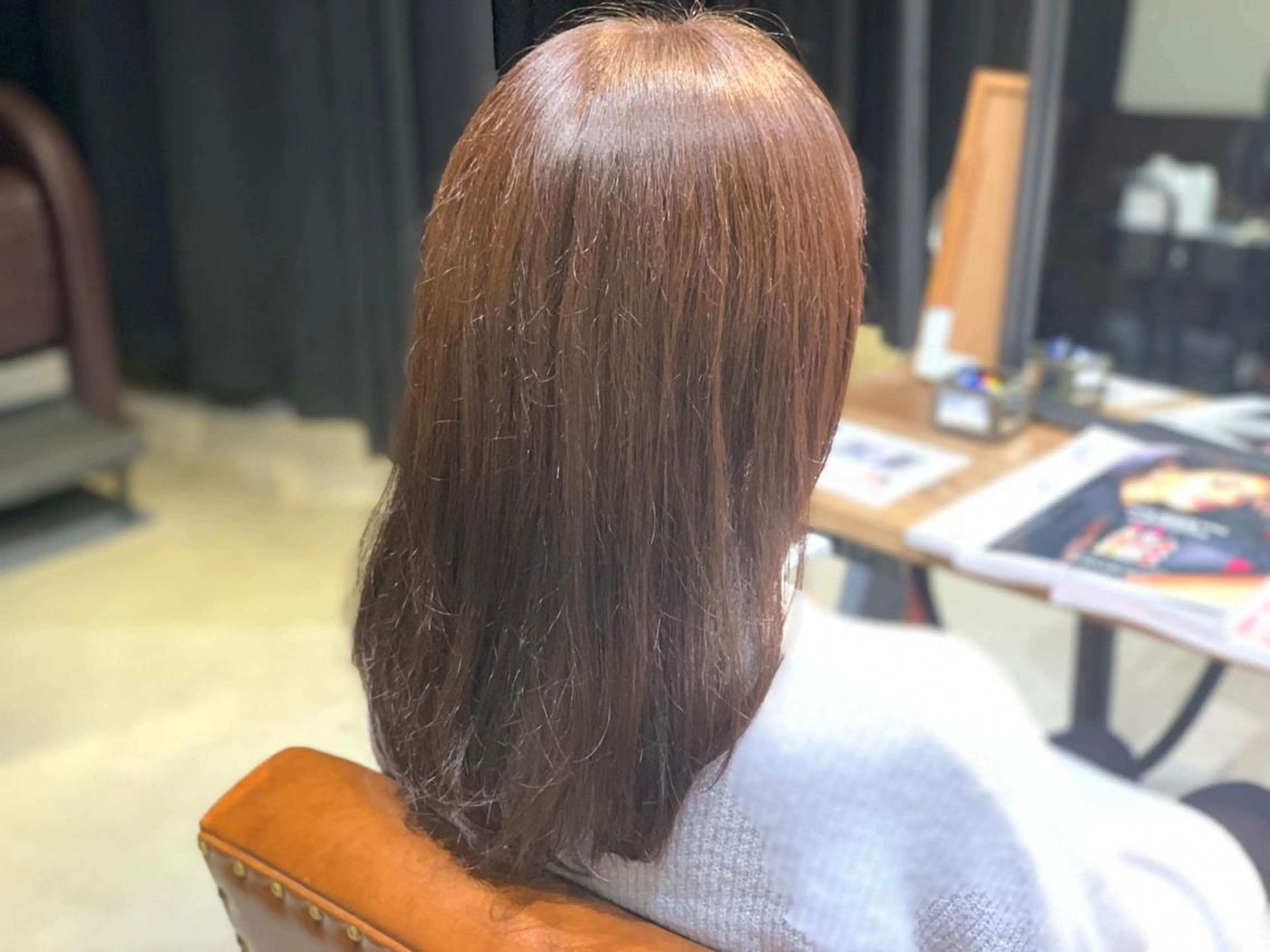 ロング トリートメント ツイストスパイラル 波巻き🩵片平和香奈のヘアスタイル