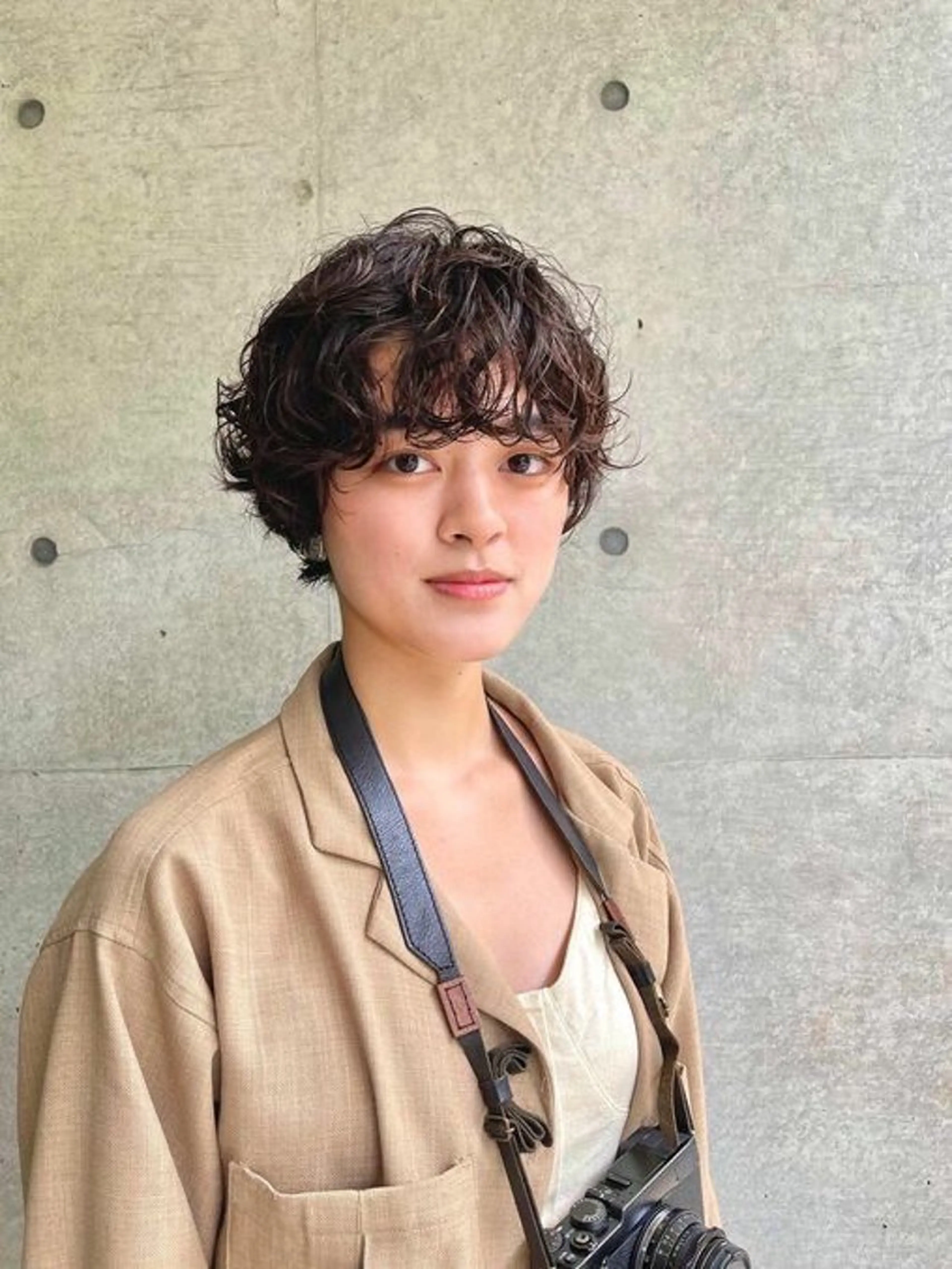 ショート パーマ ショートカット無料 丸みショートのヘアスタイル