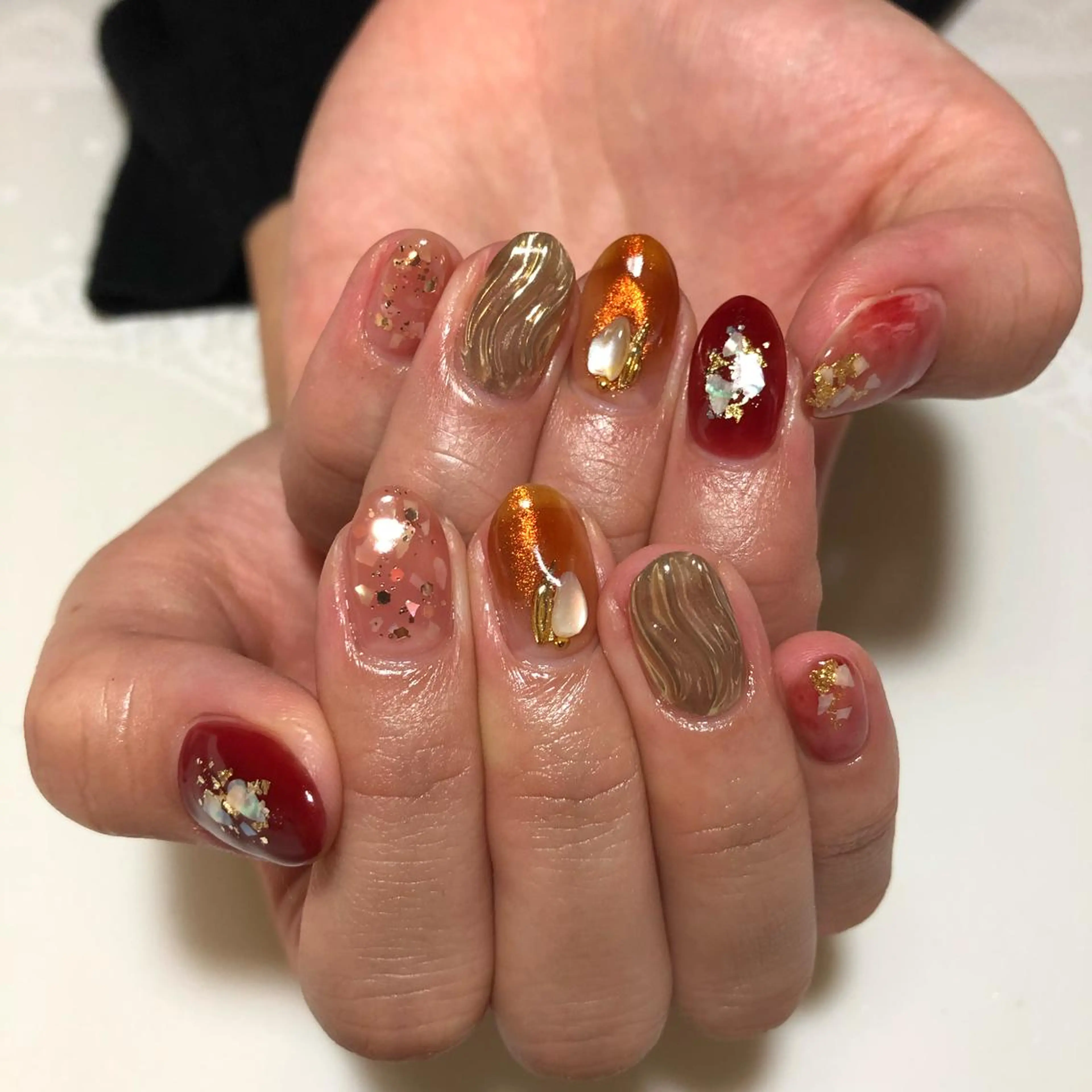 ネイル ニュアンスネイル g-up nail所属・米田 律子のネイルデザイン