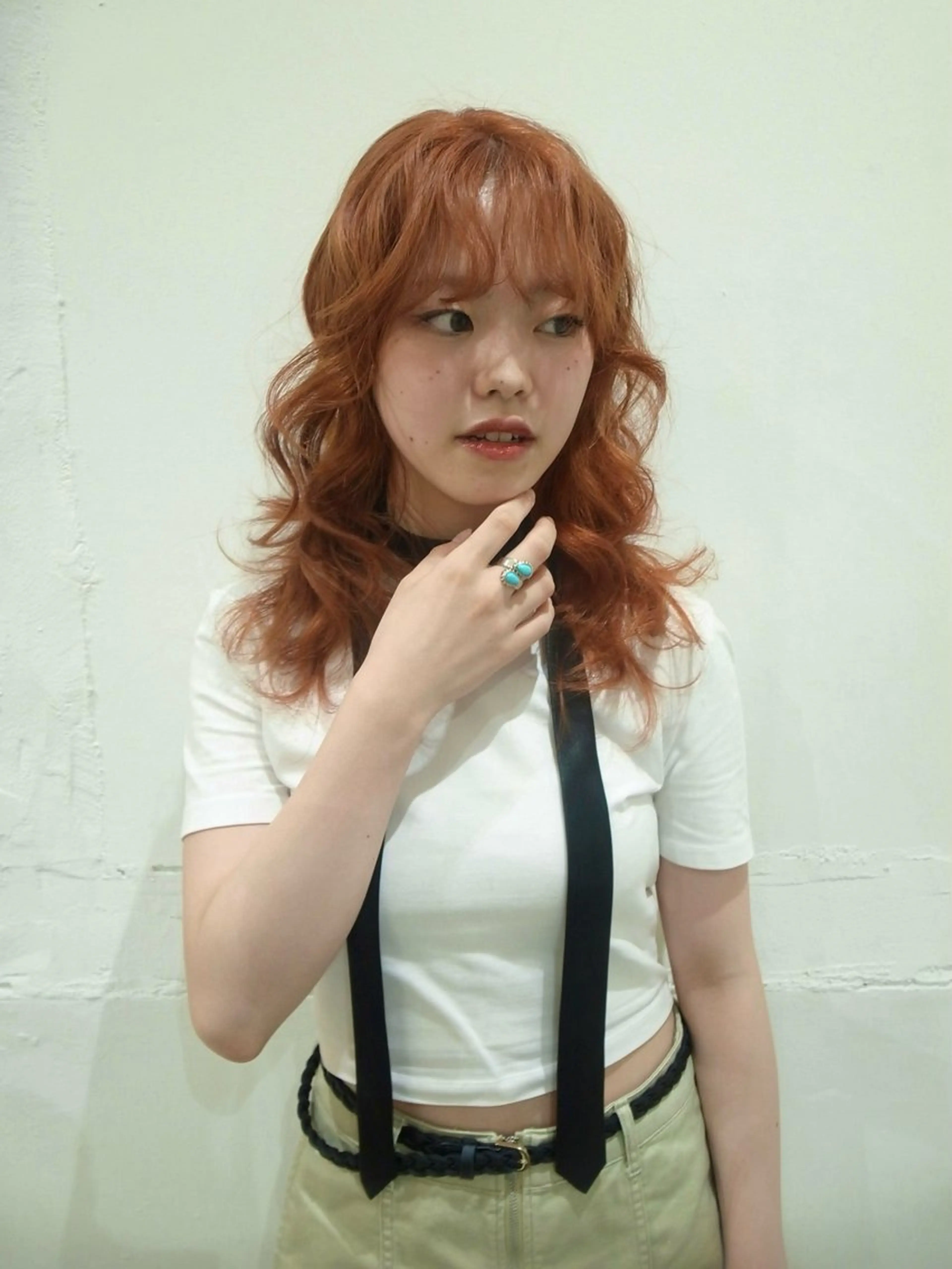 セミロング カラー ブリーチ ケアブリーチ 229所属・maki @pullnocのヘアスタイル