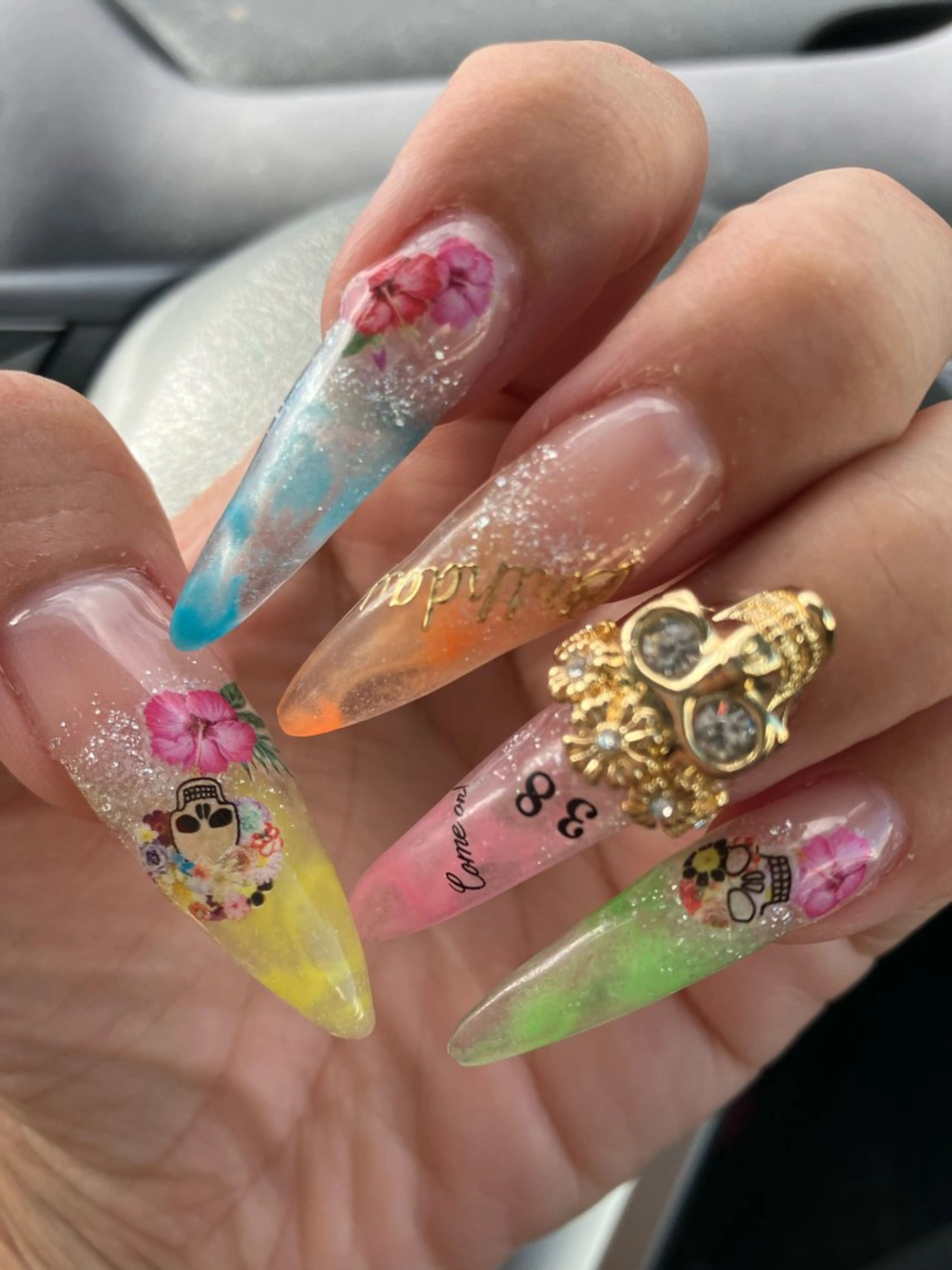 ネイル rukianail 新里のネイルデザイン