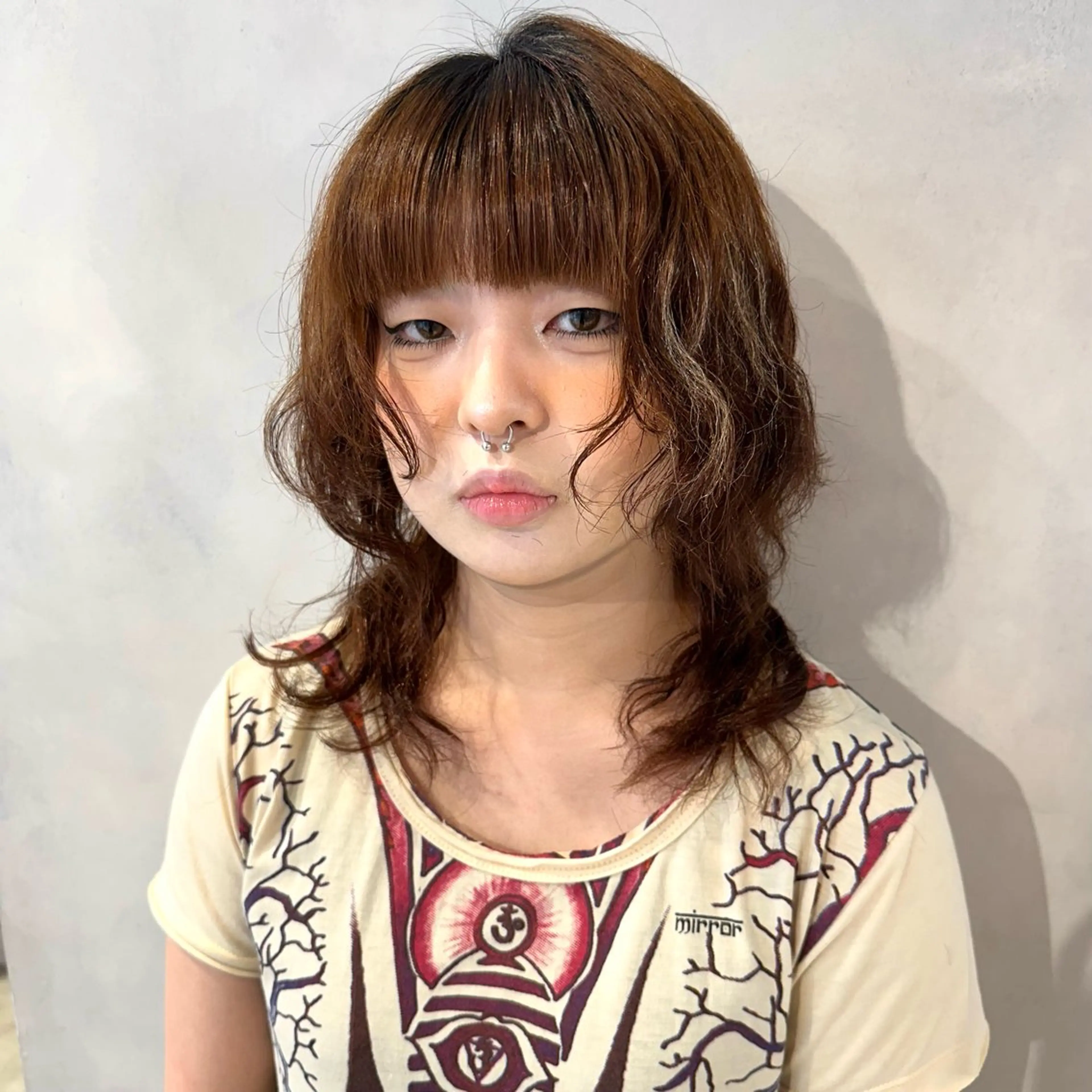 パーマ カット パーマ トリートメント デザインカラー/パー マ🦖外岡咲希🦖のヘアスタイル