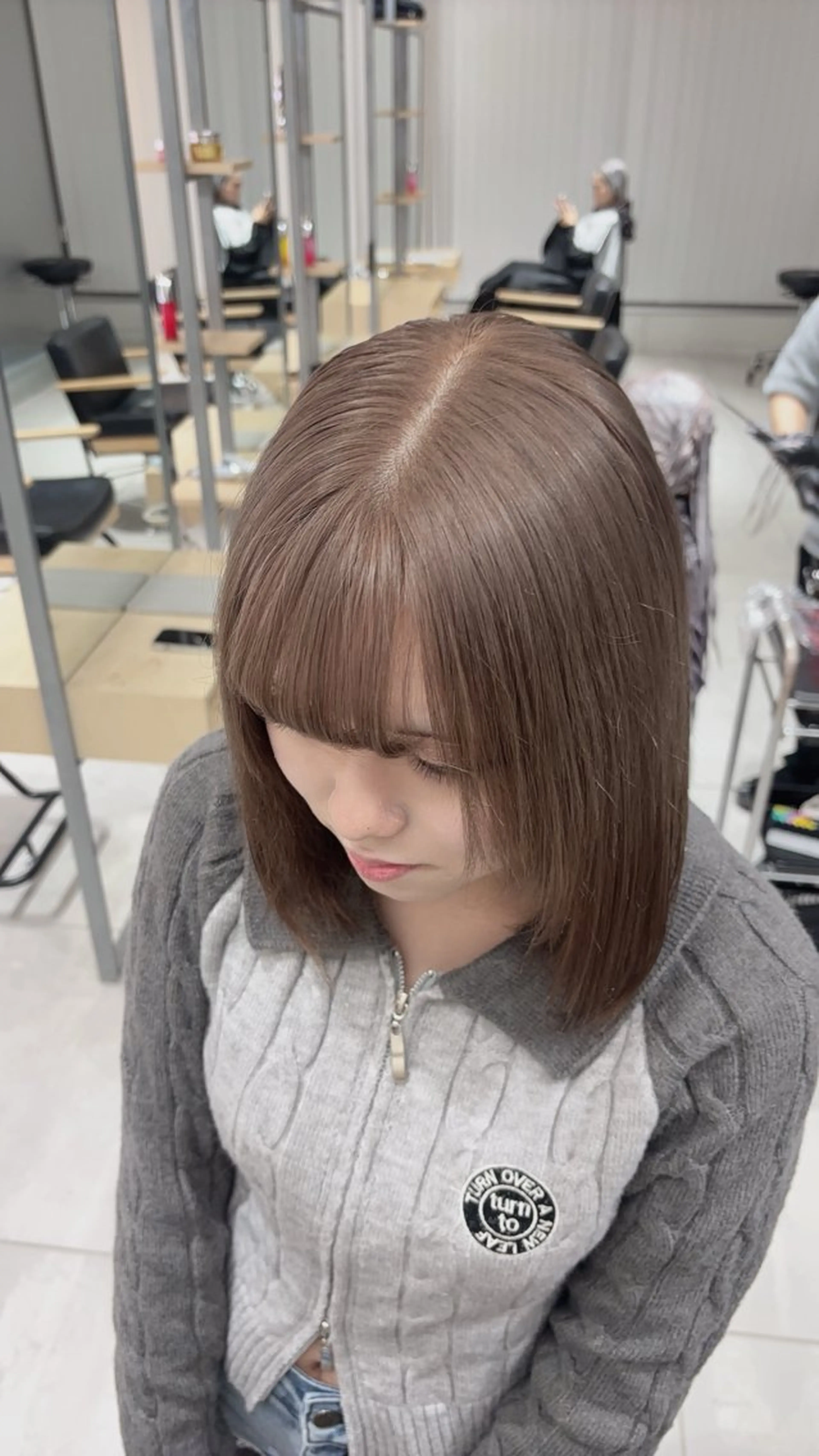 ミディアム ヘアカラー ヘアセット ゆるふわ透明感カラー 🎀ほの/表参道のヘアスタイル