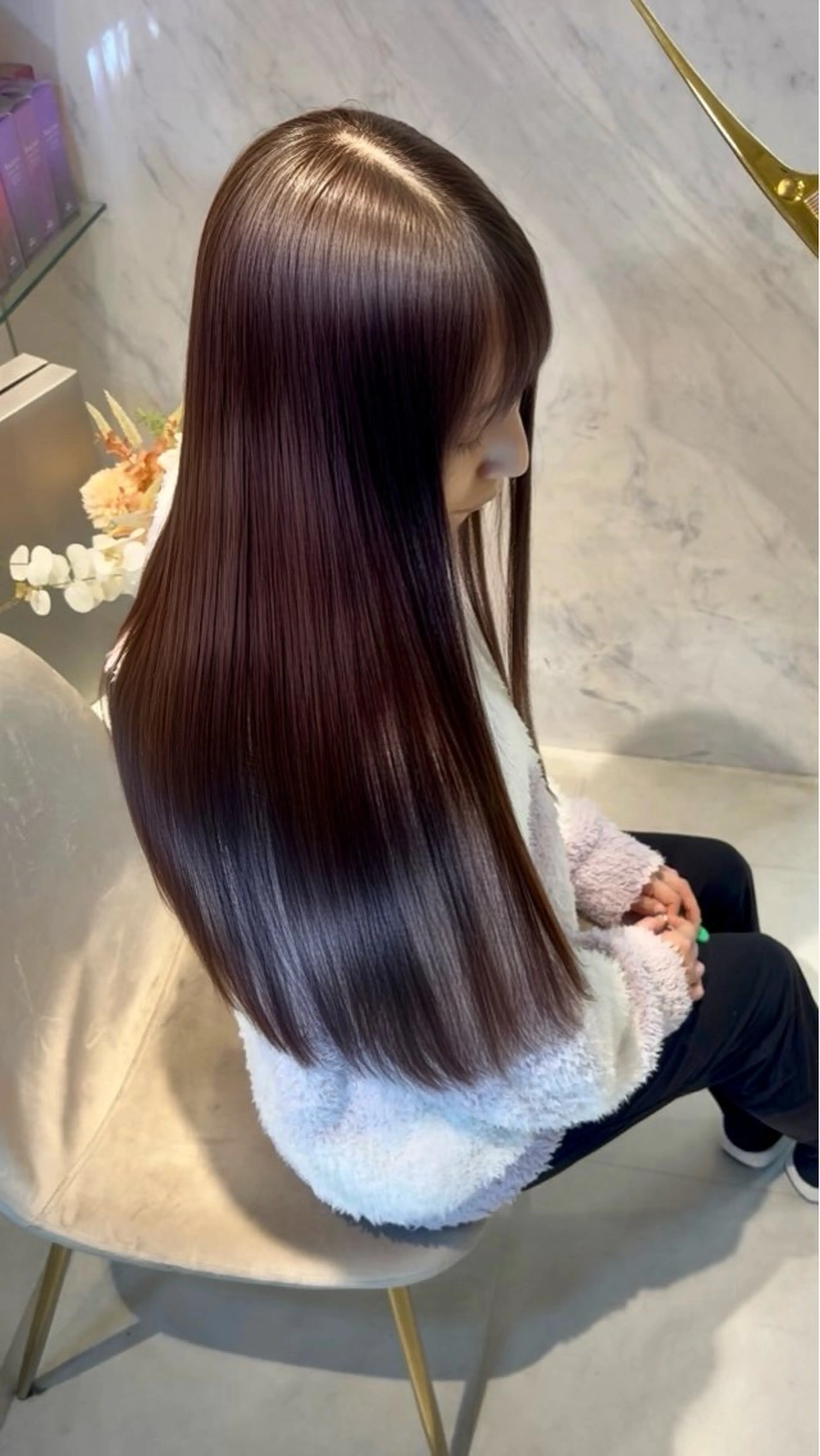 ロング カット 縮毛矯正 トリートメント 個室　髪質改善サロン　HANARE by youres hair 神楽坂 【はなれ】所属・神楽坂🌈髪質改善 縮毛矯正🦄松田のヘアスタイル