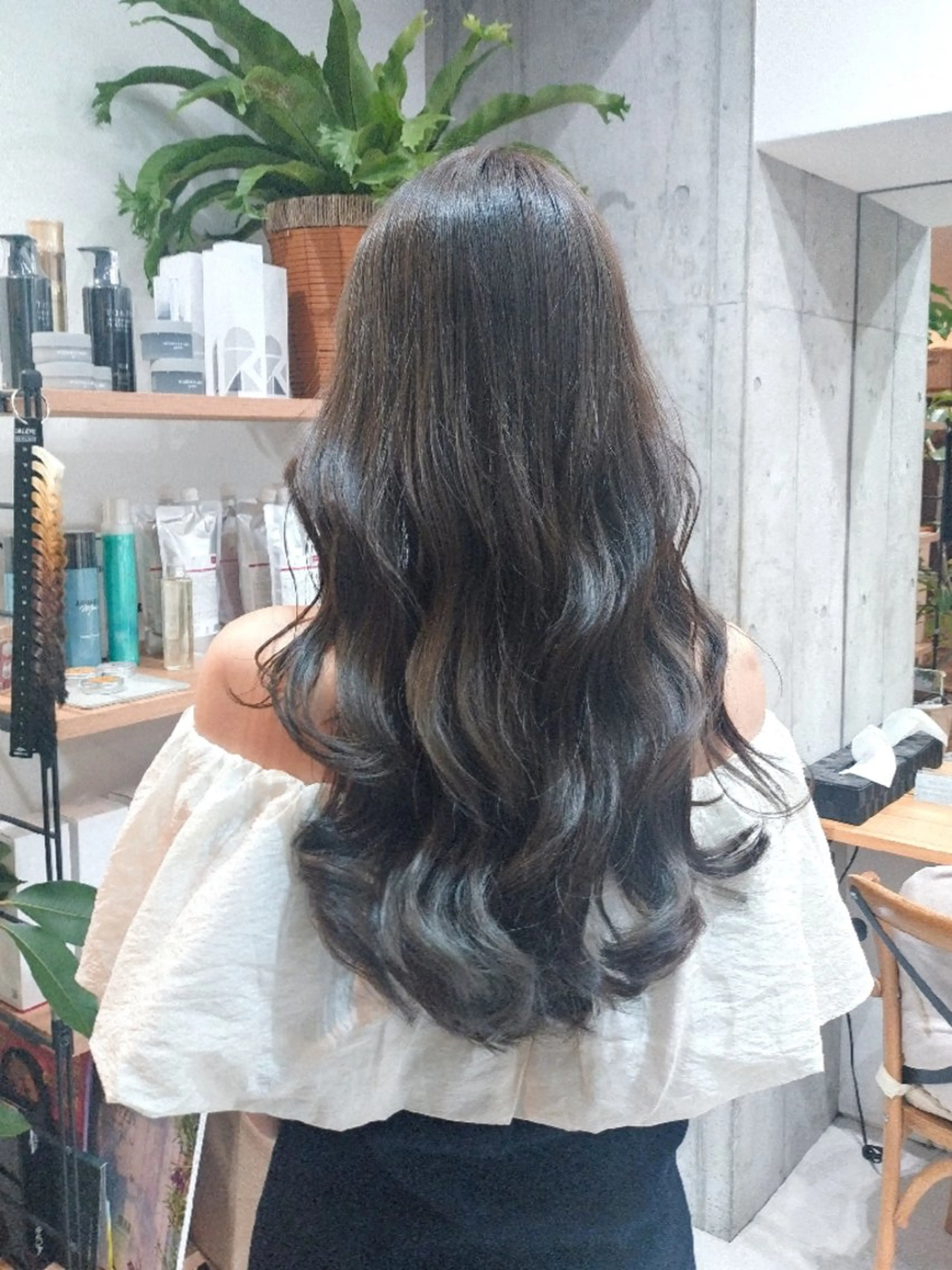 ロング カラー カット ヘアカラー ヘアアレンジ/透明感 カラー/AKARIのヘアスタイル