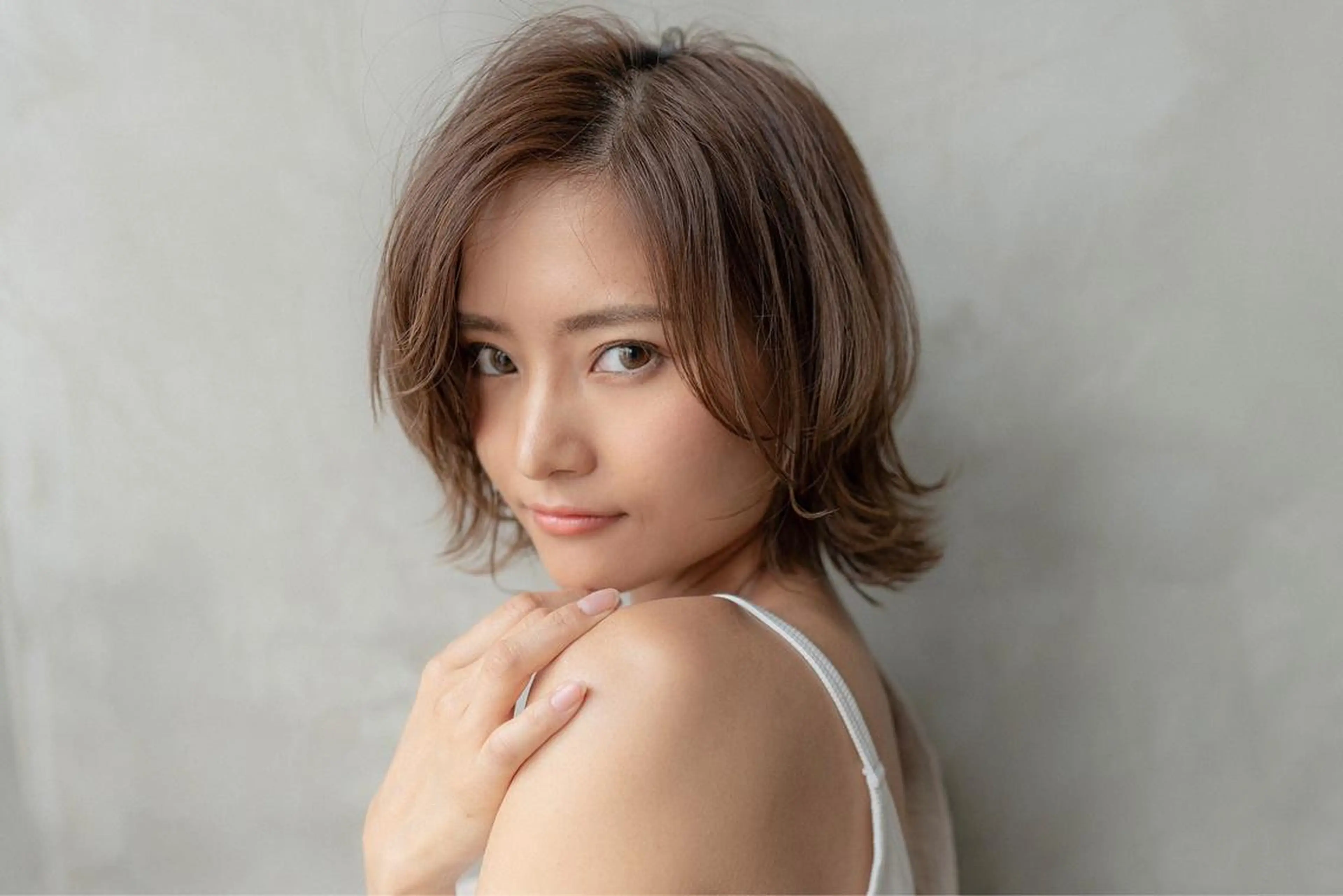 ミディアム カラー カット ヘアカラー トリートメント 🉐レイヤー/塩見 弘樹🉐渋谷のヘアスタイル