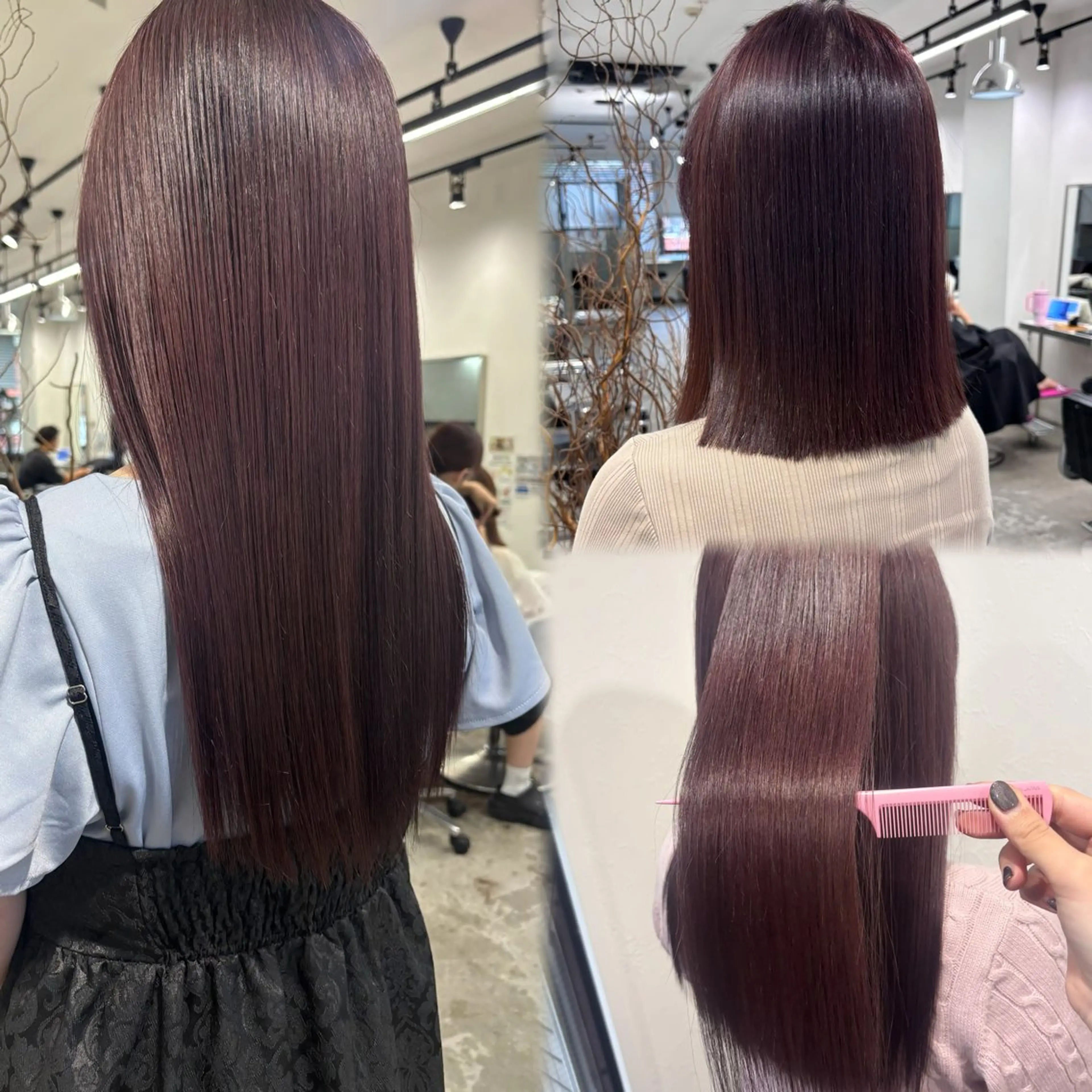 ロング カラー 髪質改善/縮毛矯正/ 暖色カラー🎀🪞のヘアスタイル