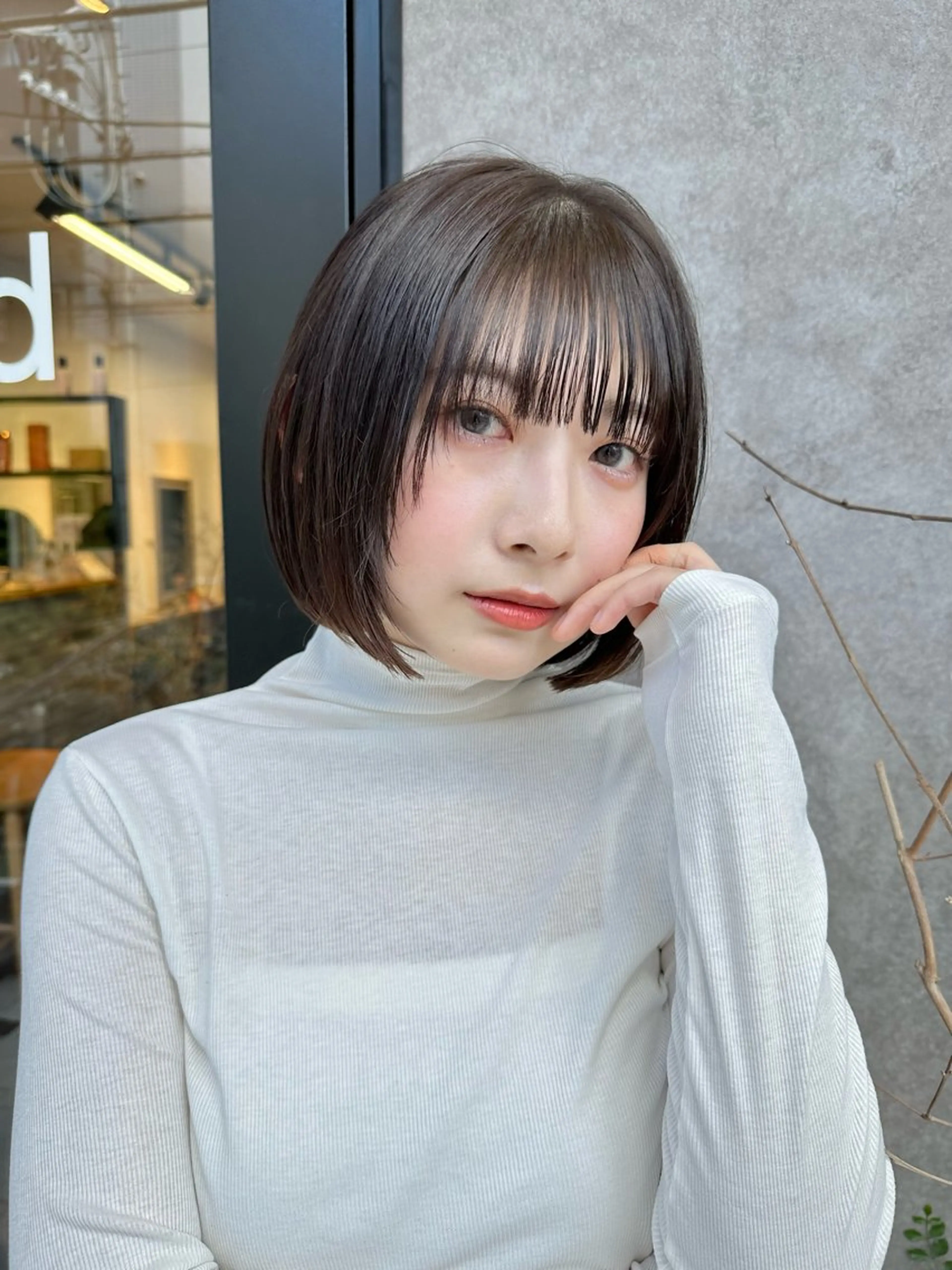 ミディアム 美髪縮毛矯正 /髪質改善のヘアスタイル
