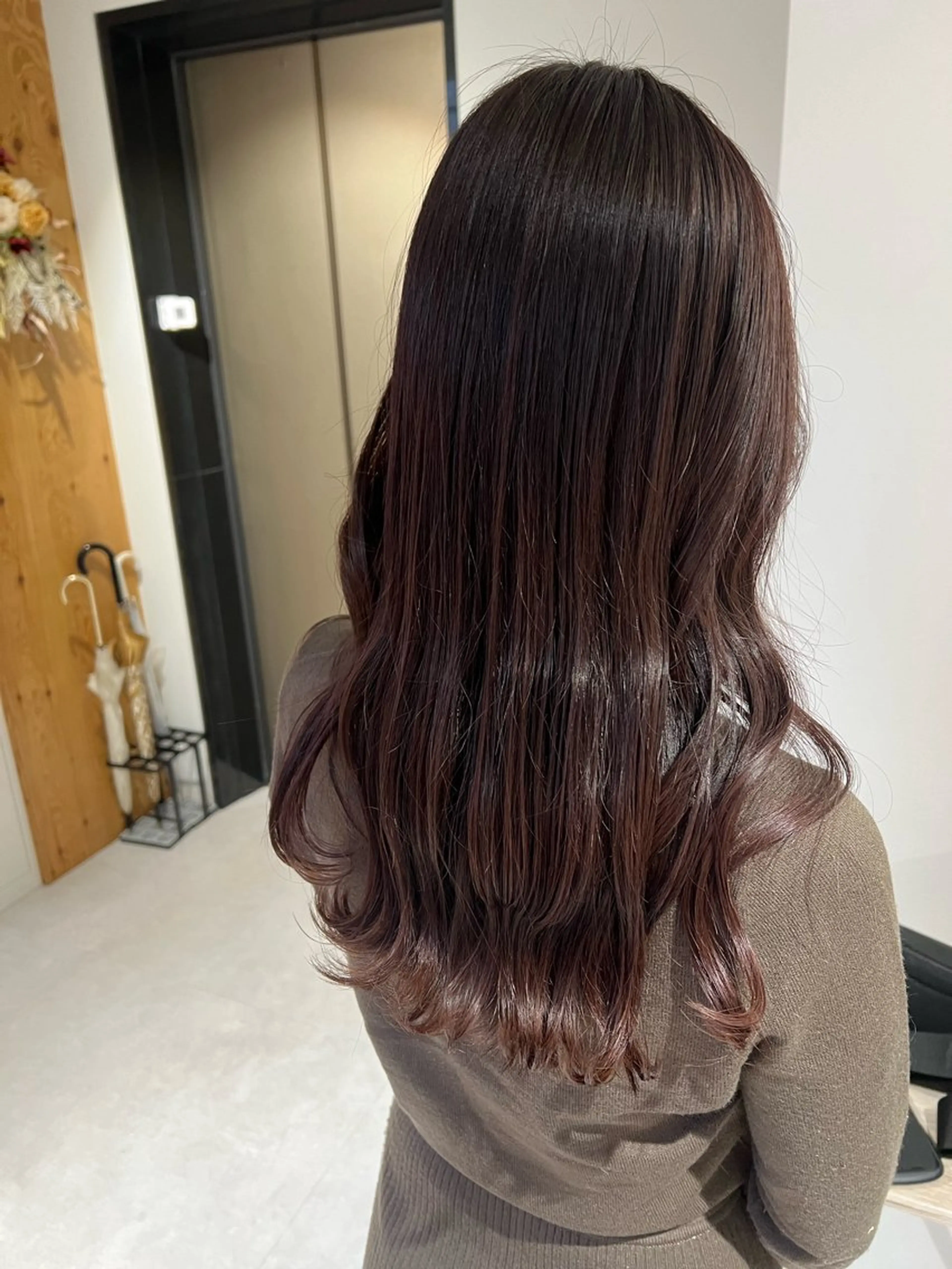 ロング カラー ラベンダーカラー カット ヘアカラー トリートメント 梅田/似合わせボブ /顔周り/RINKAのヘアスタイル