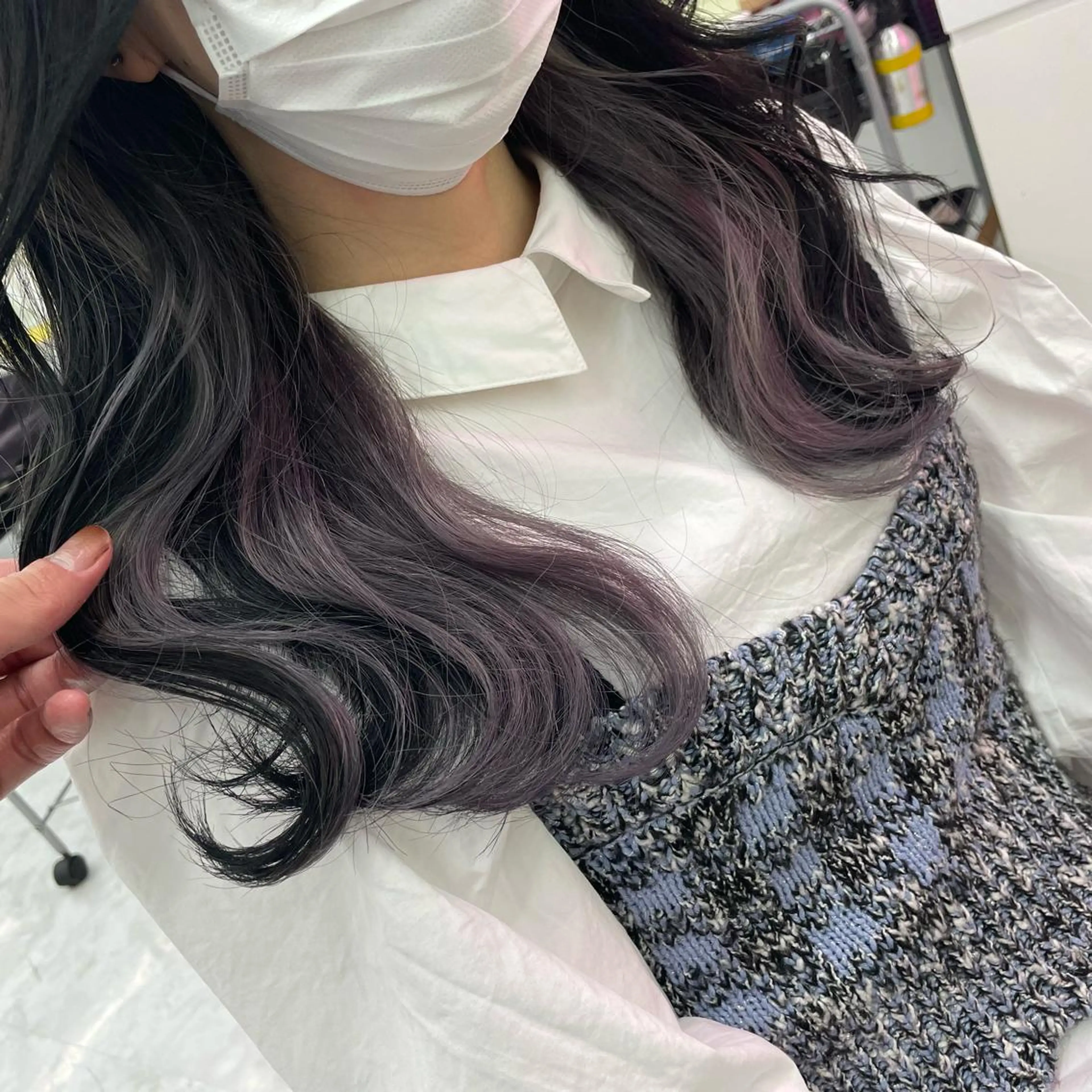 セミロング カラー パーマ ヘアアレンジ メンズ ヘアカラー トリートメント ヘッドスパ ヘアセット 💜寒色特化 門脇誠弥💜のヘアスタイル