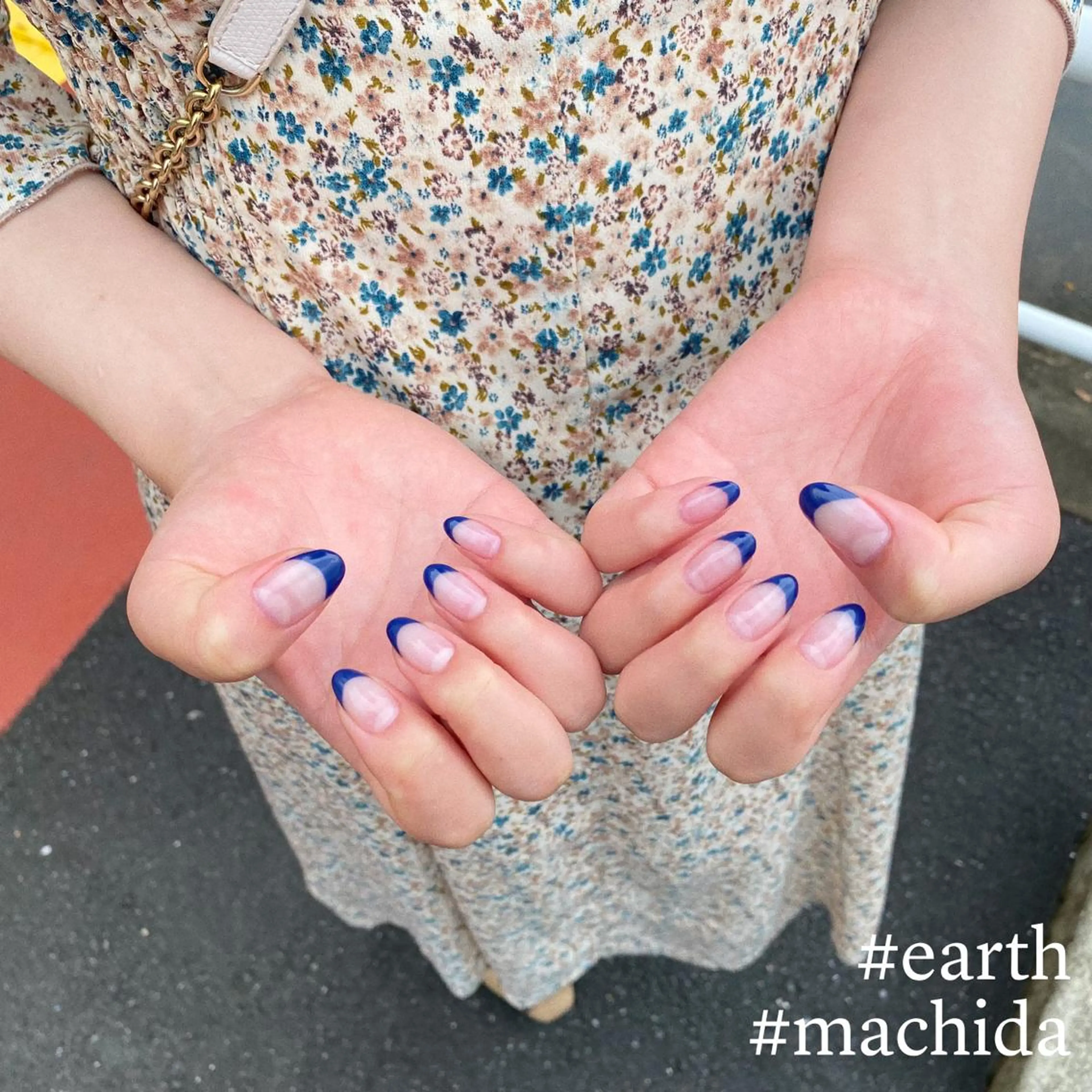 french nail (オフなし)の写真