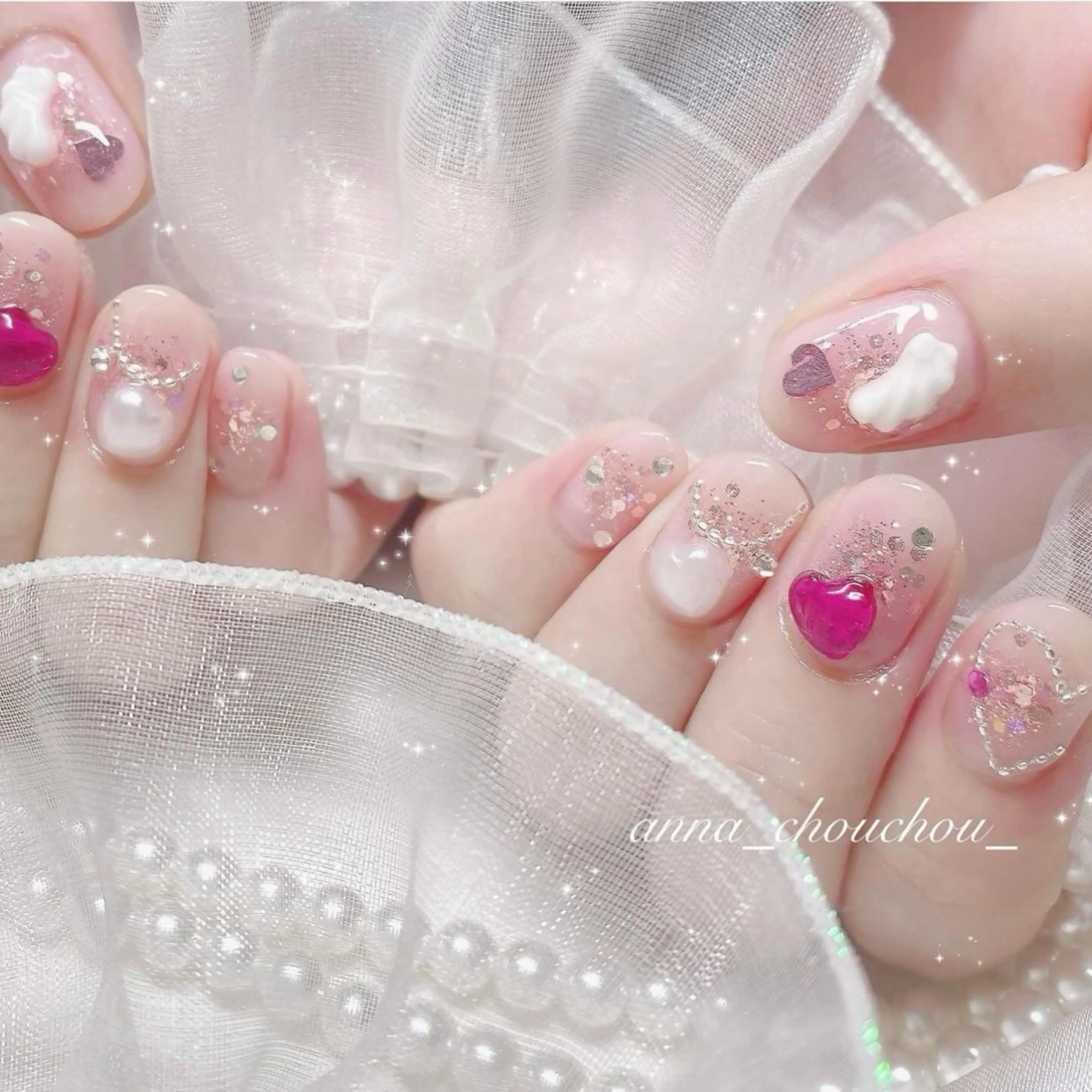 ネイル ハンドネイル Anna Sano⭐️のネイルデザイン