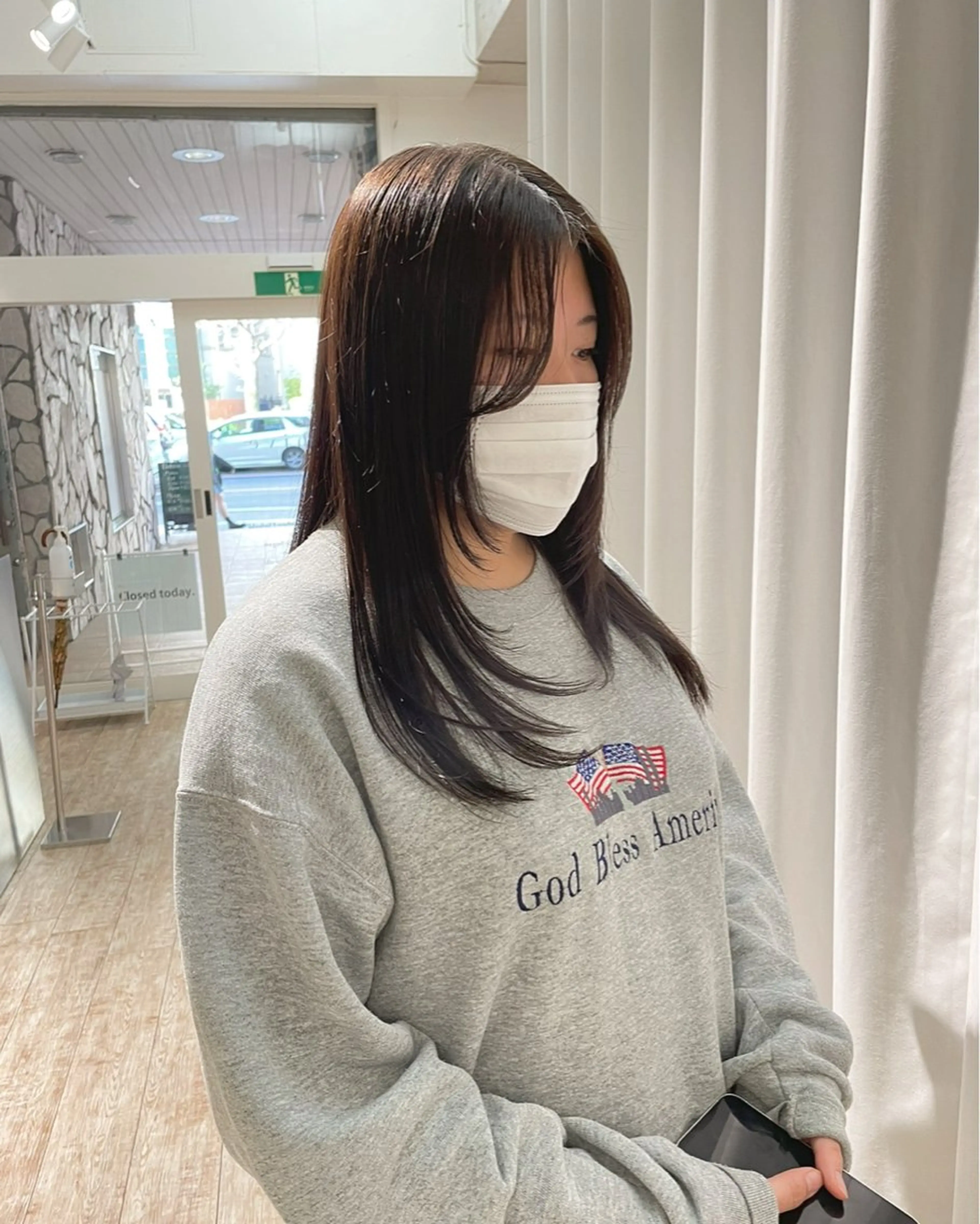 セミロング behive  駅前店所属・菊地 桃花のヘアスタイル
