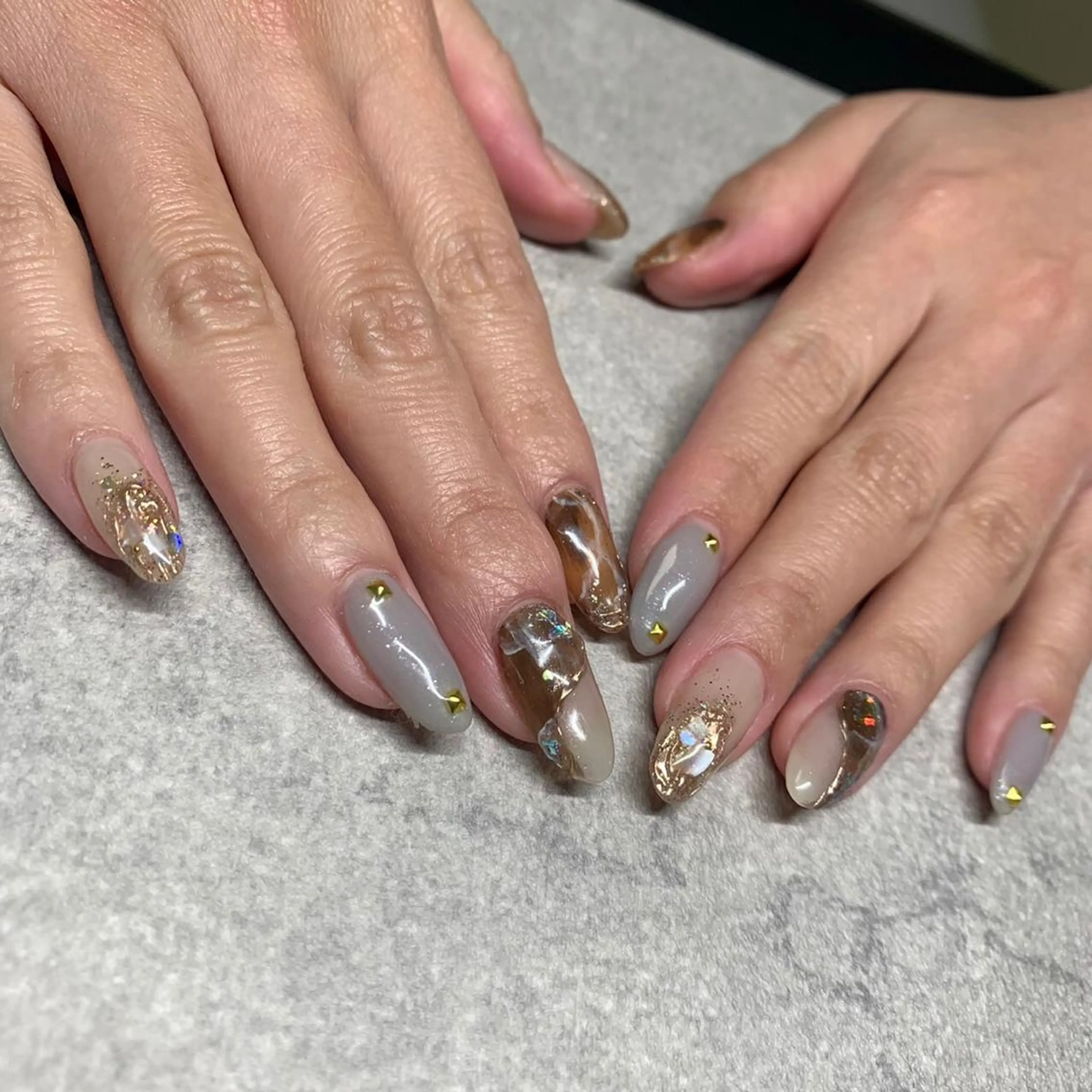 ネイル アートネイル フレンチネイル ジェルネイル グラデーション 韓国ネイル Nail room Bimano所属・Bimano seica♡+°のネイルデザイン