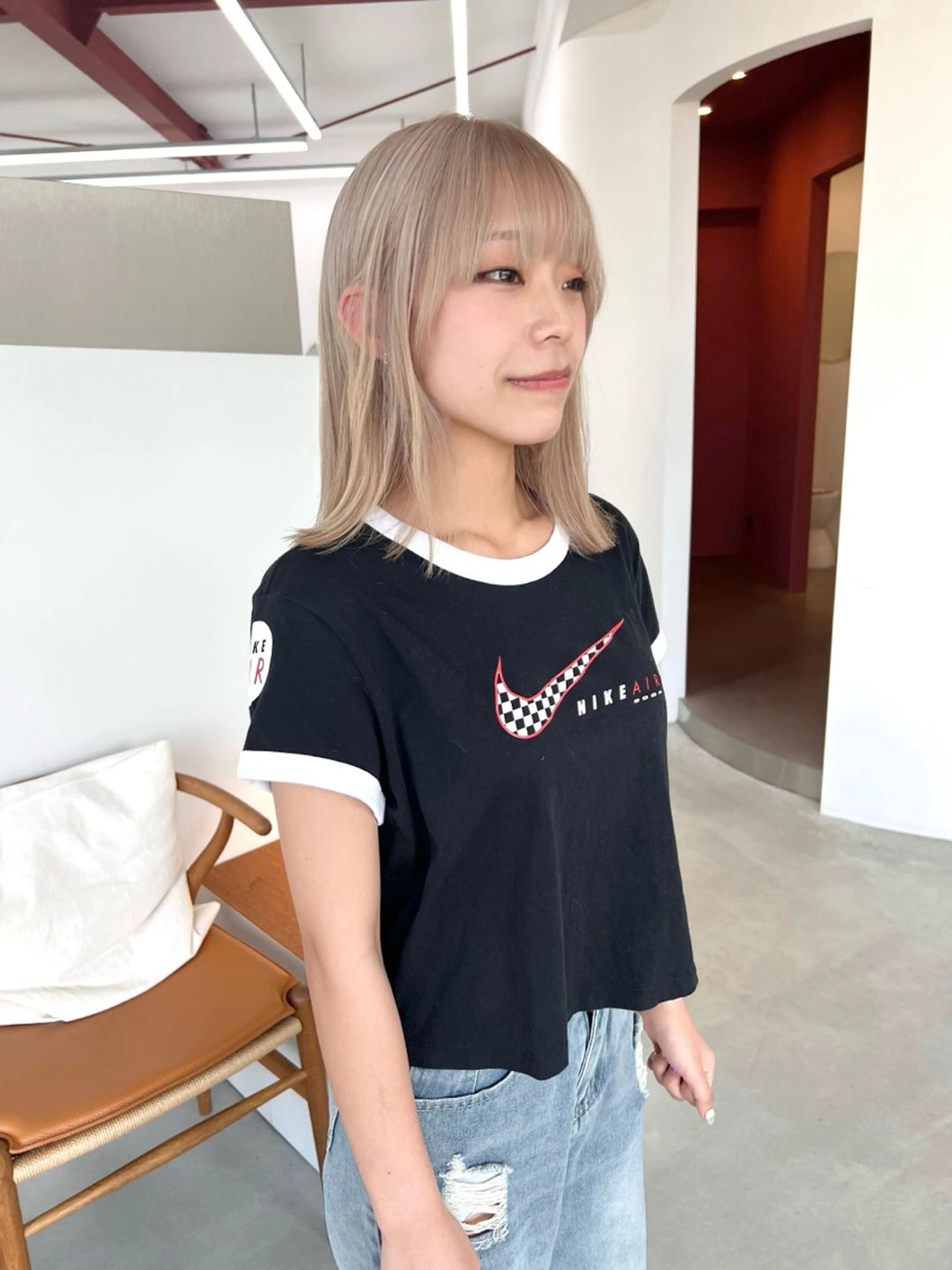 ミディアム カラー 似合わせカット/デザ インカラー/伊藤吏紀のヘアスタイル