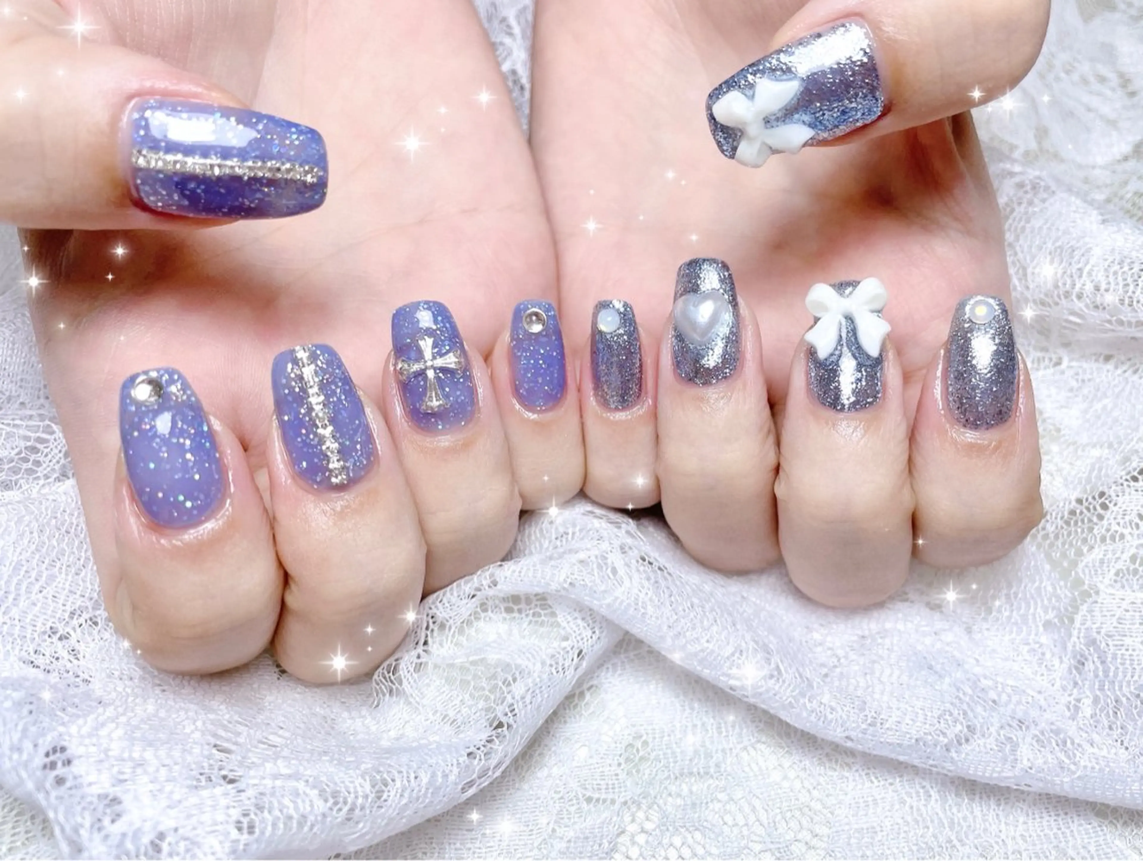 ネイル ハンドネイル FLARE NAIL フレアネイルのネイルデザイン