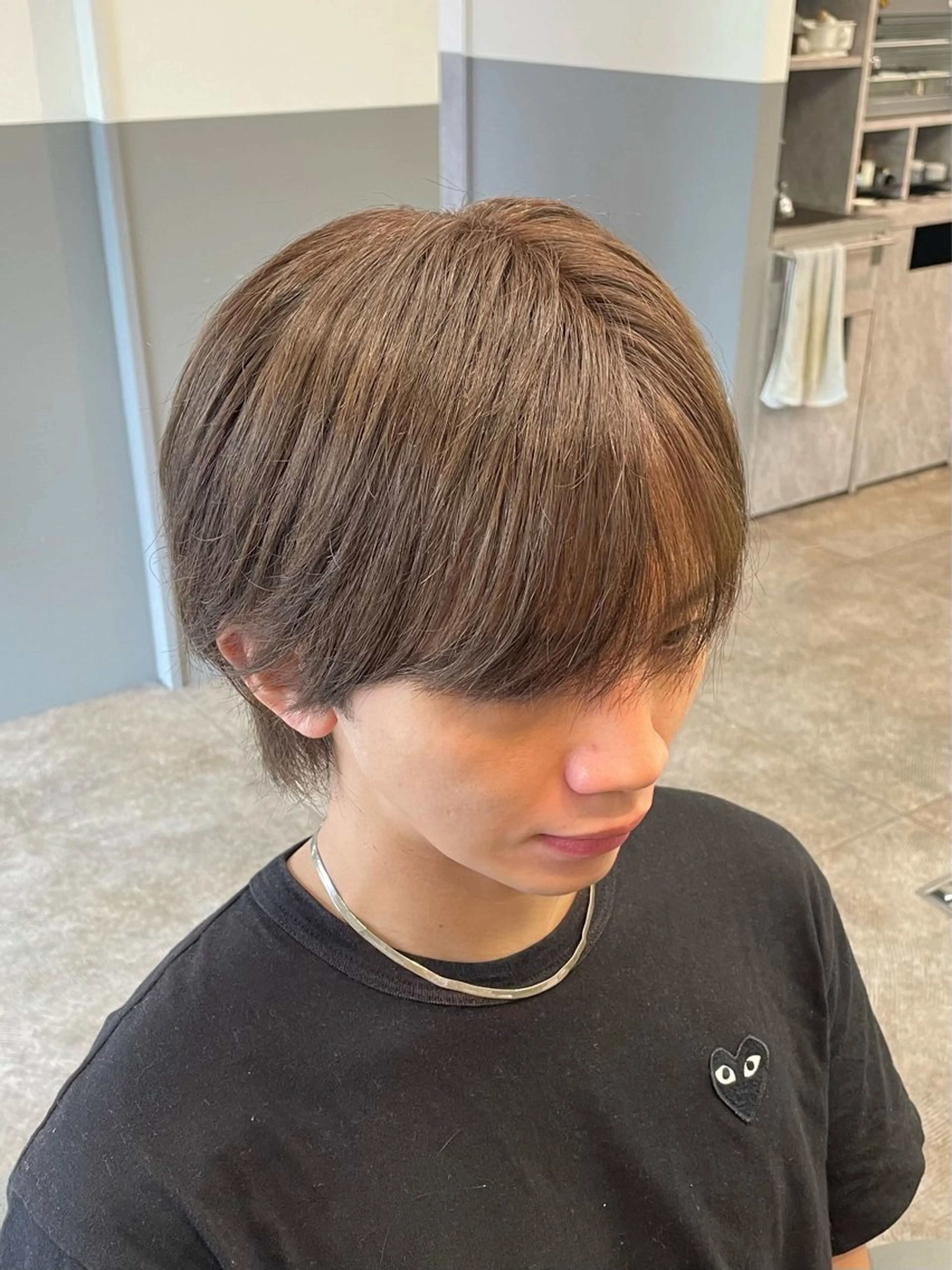 カラー メンズ グレージュ シルバー シルバーグレージュ Noisyle 西本町店所属・メンズ特化美容師 ⭐️ヤマモトのヘアスタイル