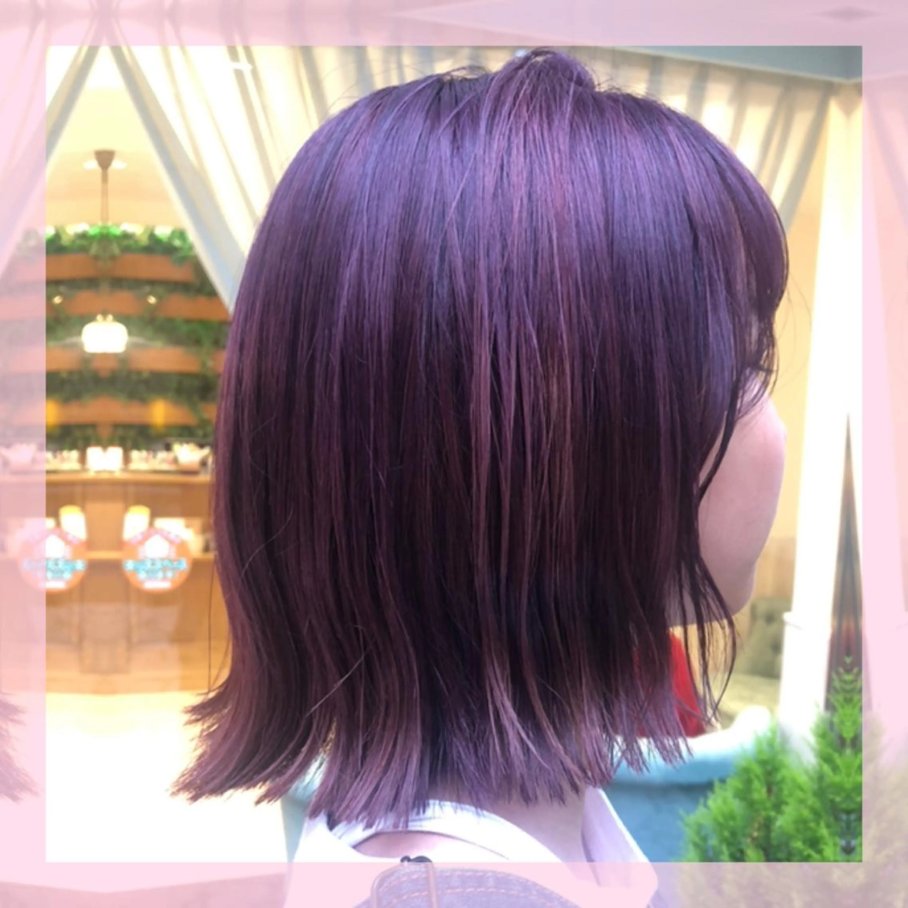 ショート カラー バイオレットカラー カット ヘアカラー plum.所属・🍒前川 🍒のヘアスタイル