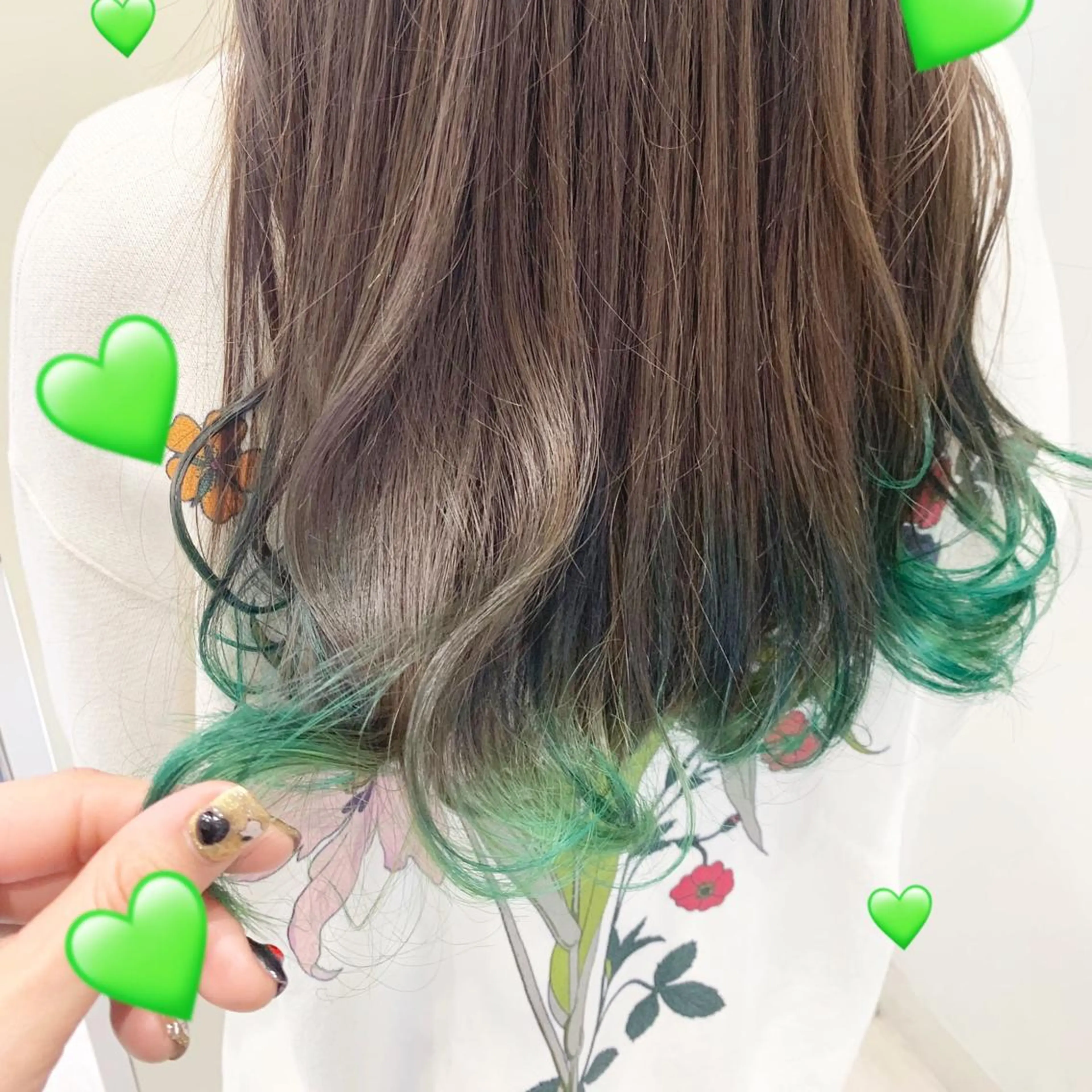 ミディアム カラー シールエクステ エクステ カット トリートメント EMANON新宿東口所属・新宿駅近♡ ♡個室♡三都季🌜のヘアスタイル