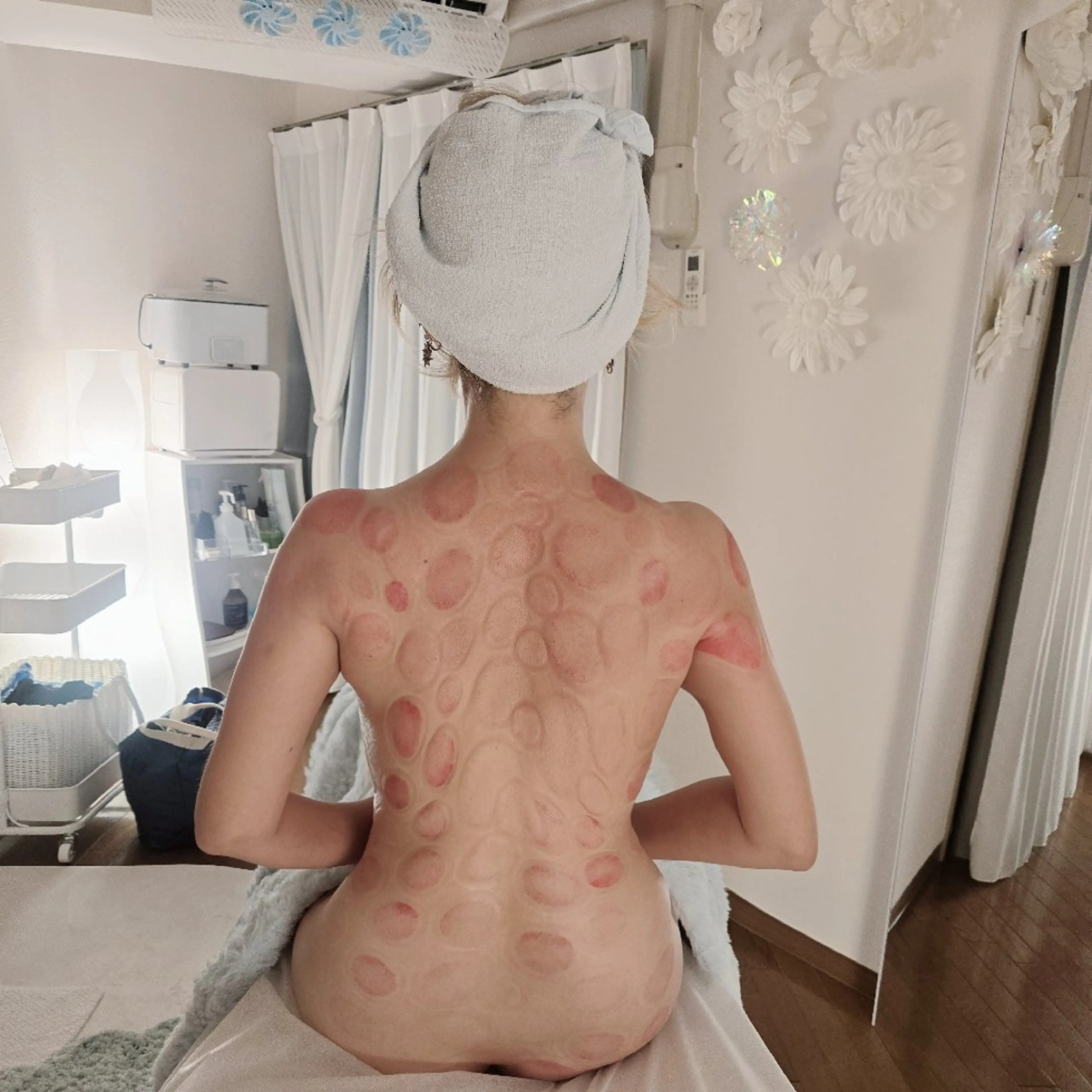 黄土漢方蒸し45分➕カッピング10分の写真