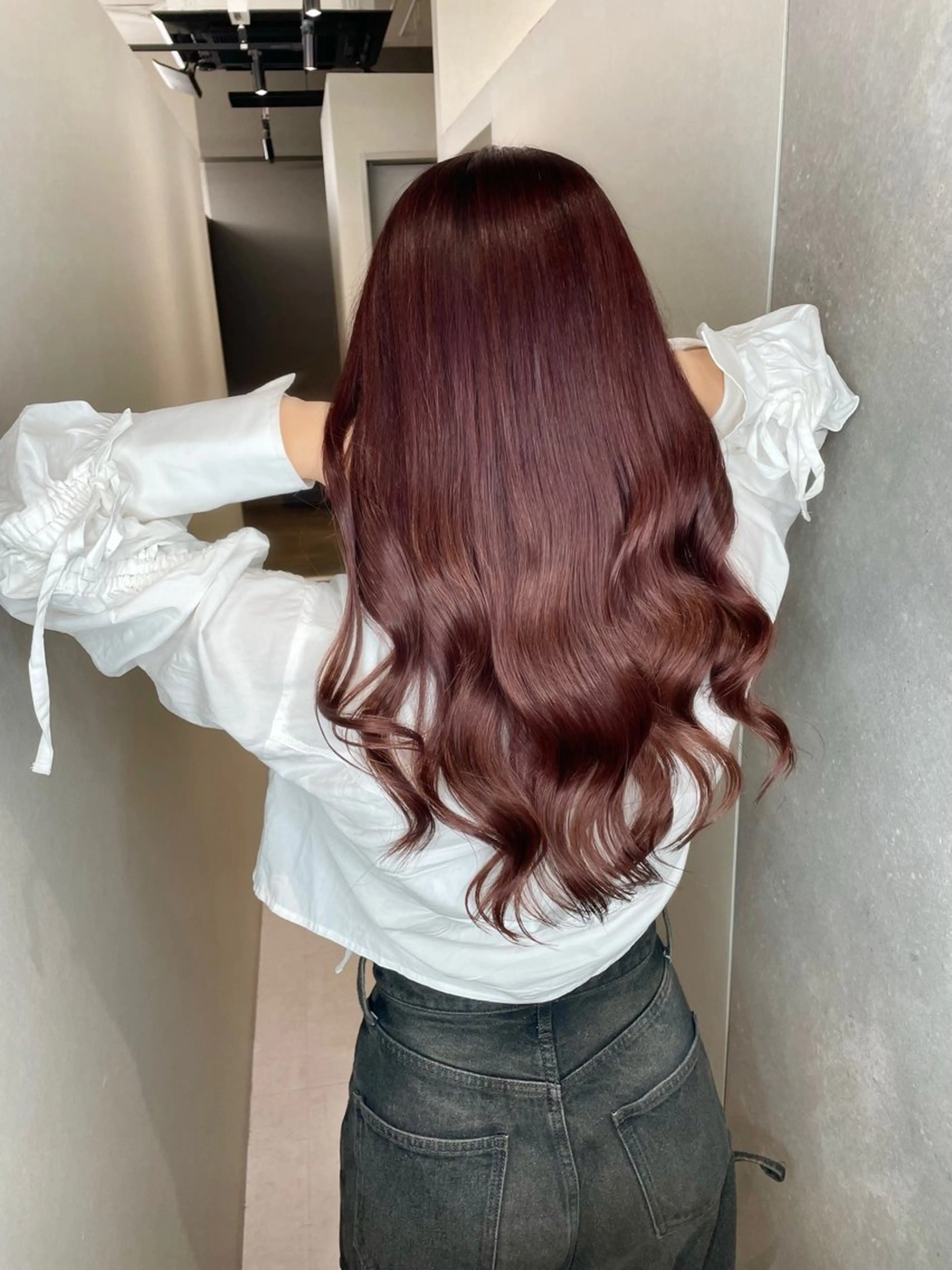 セミロング カラー 透明感カラー 髪質改善 縮毛矯正 トリートメント カット ヘアカラー トリートメント BOOTH share saron所属・今井 勝也のヘアスタイル