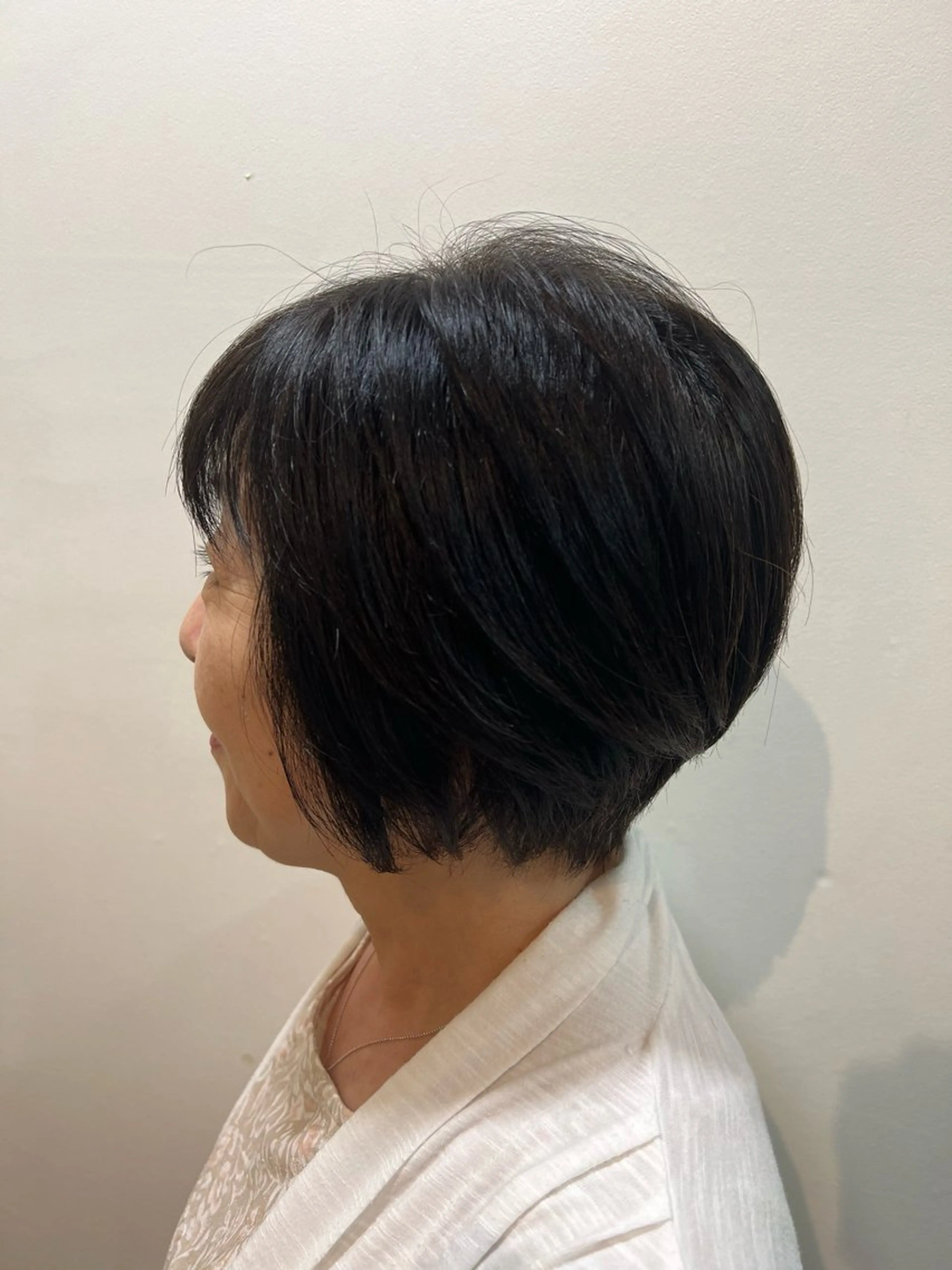 ショート 顔周りカット ショートヘア アベ ナツミのヘアスタイル