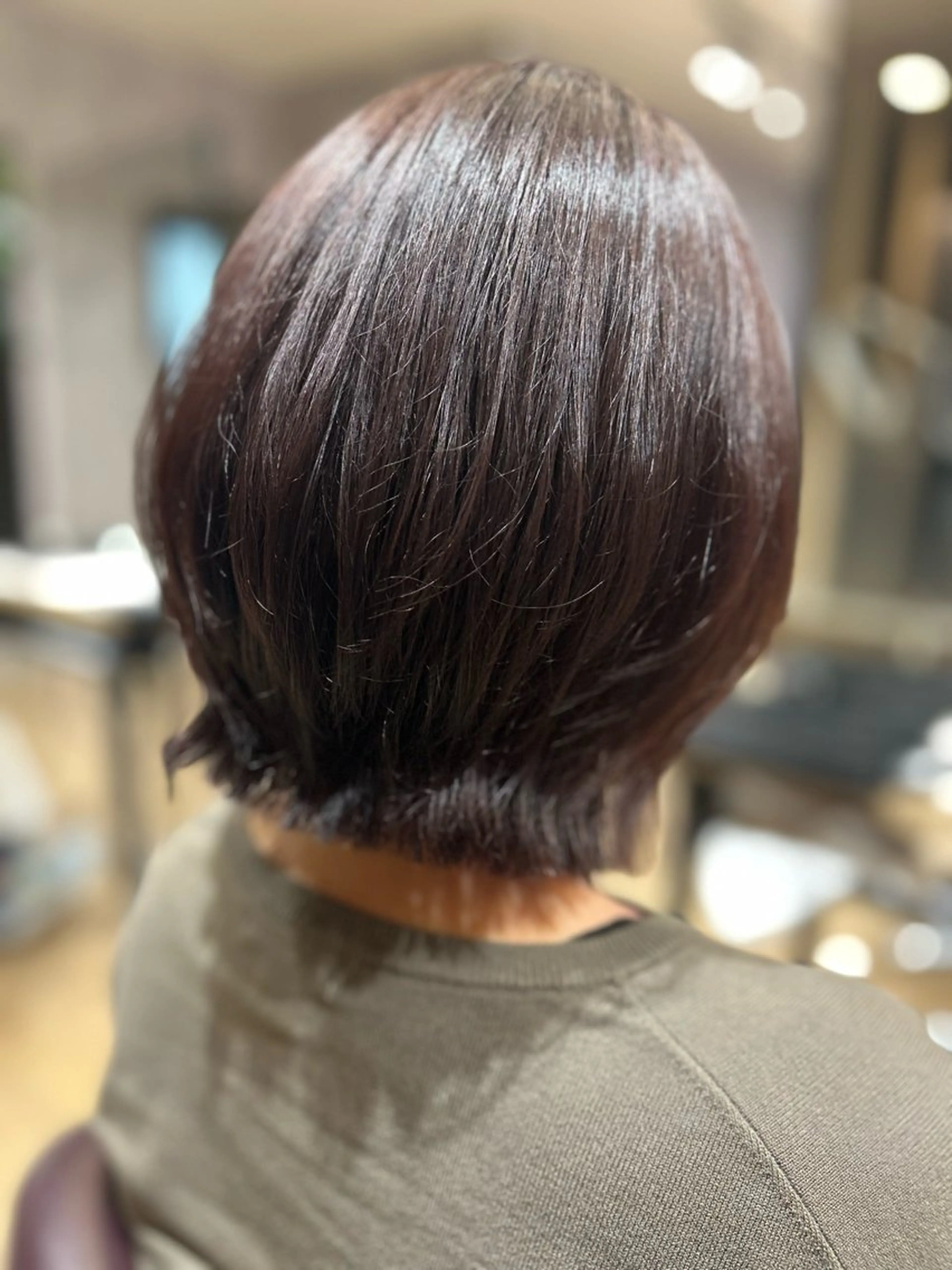 ショート ボブレイヤー ボブ レイヤーカット 前田 陽向のヘアスタイル