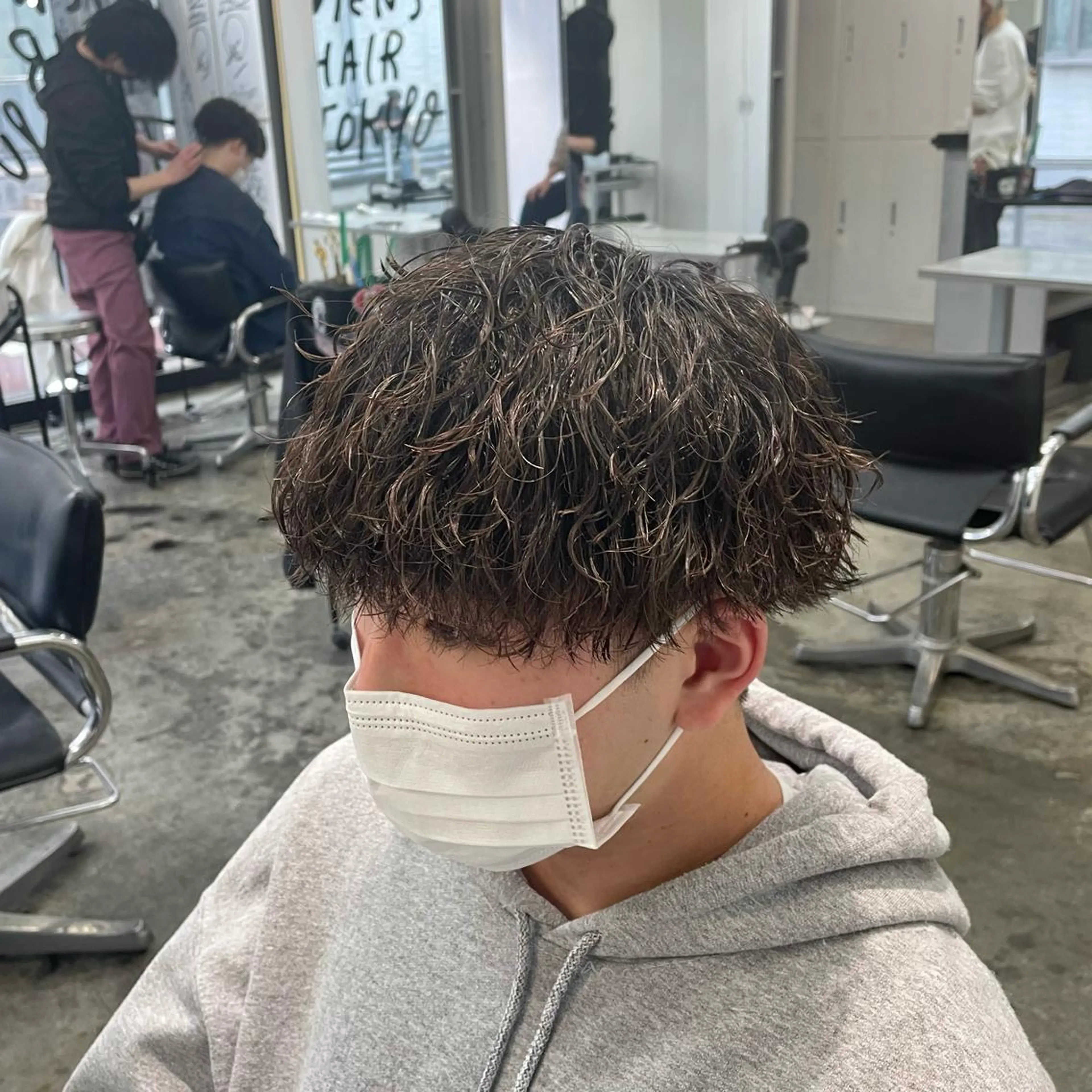 ショート パーマ メンズ カット パーマ メンズ特化美容師/ 藤戸 椋のヘアスタイル