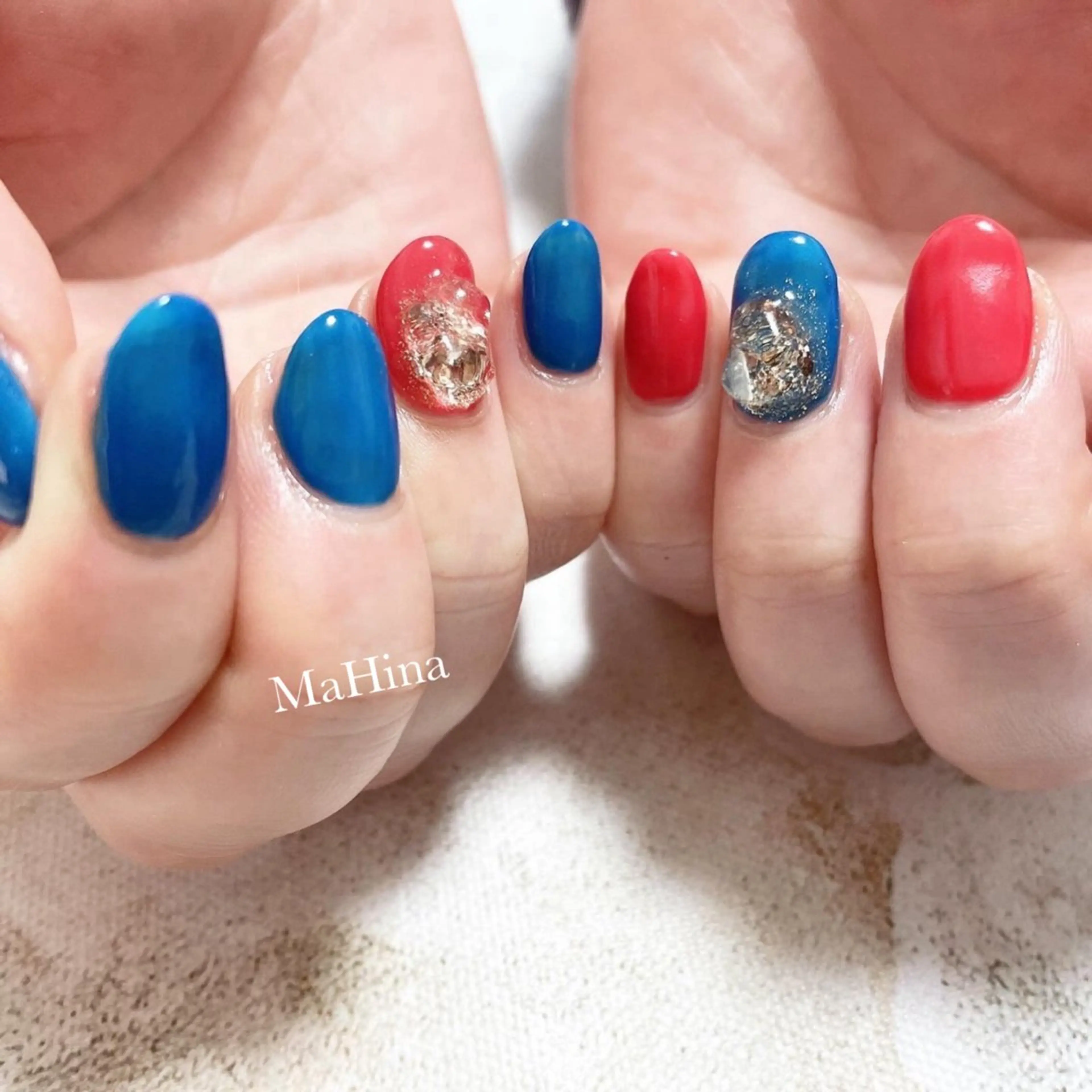 ネイル ストーンネイル Healing Salon...MaHina(マヒナ)所属・MaHina🌙 salonのネイルデザイン