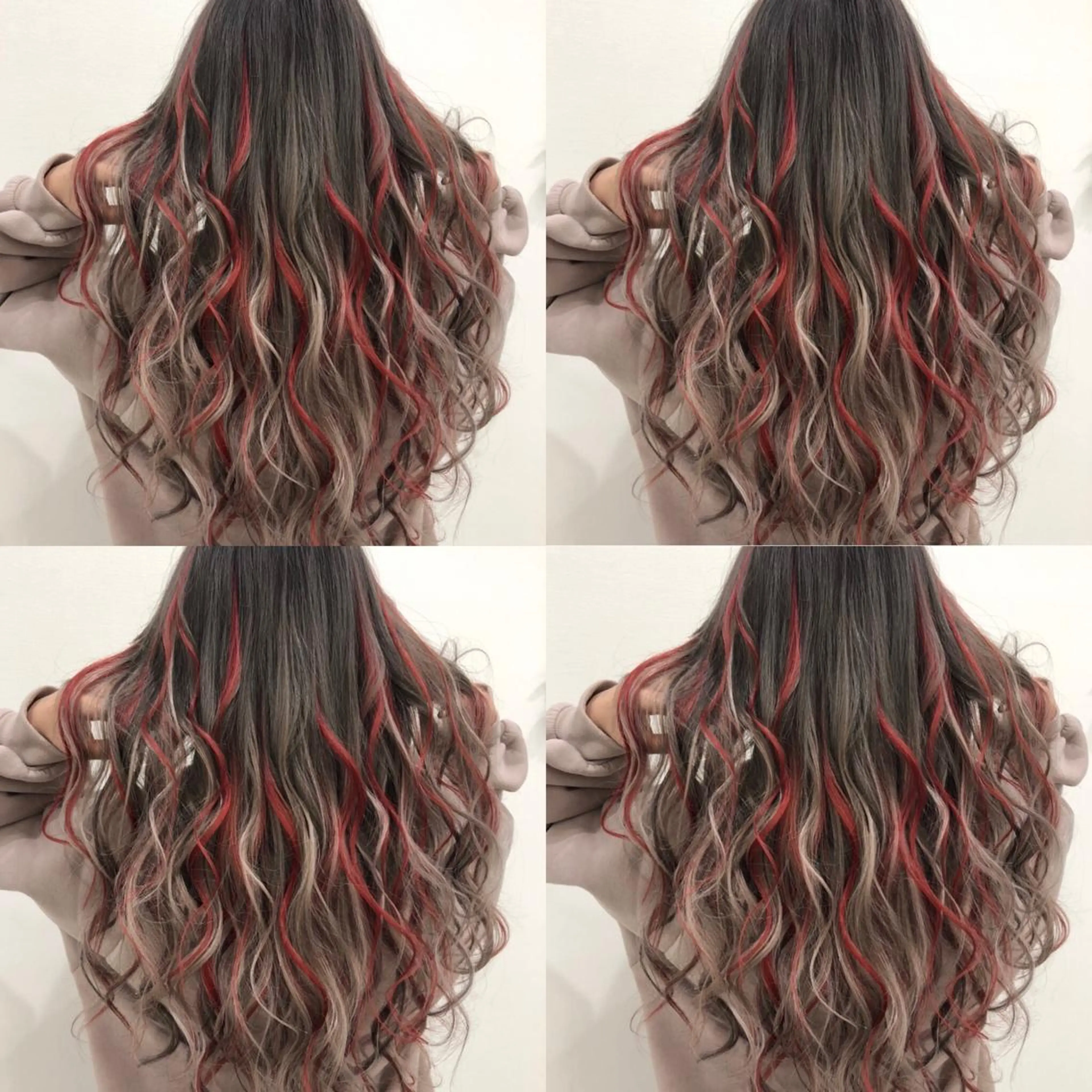 ロング カラー ハイライトカラー レッドカラー ハイライト 🌷MAYU 🌷のヘアスタイル