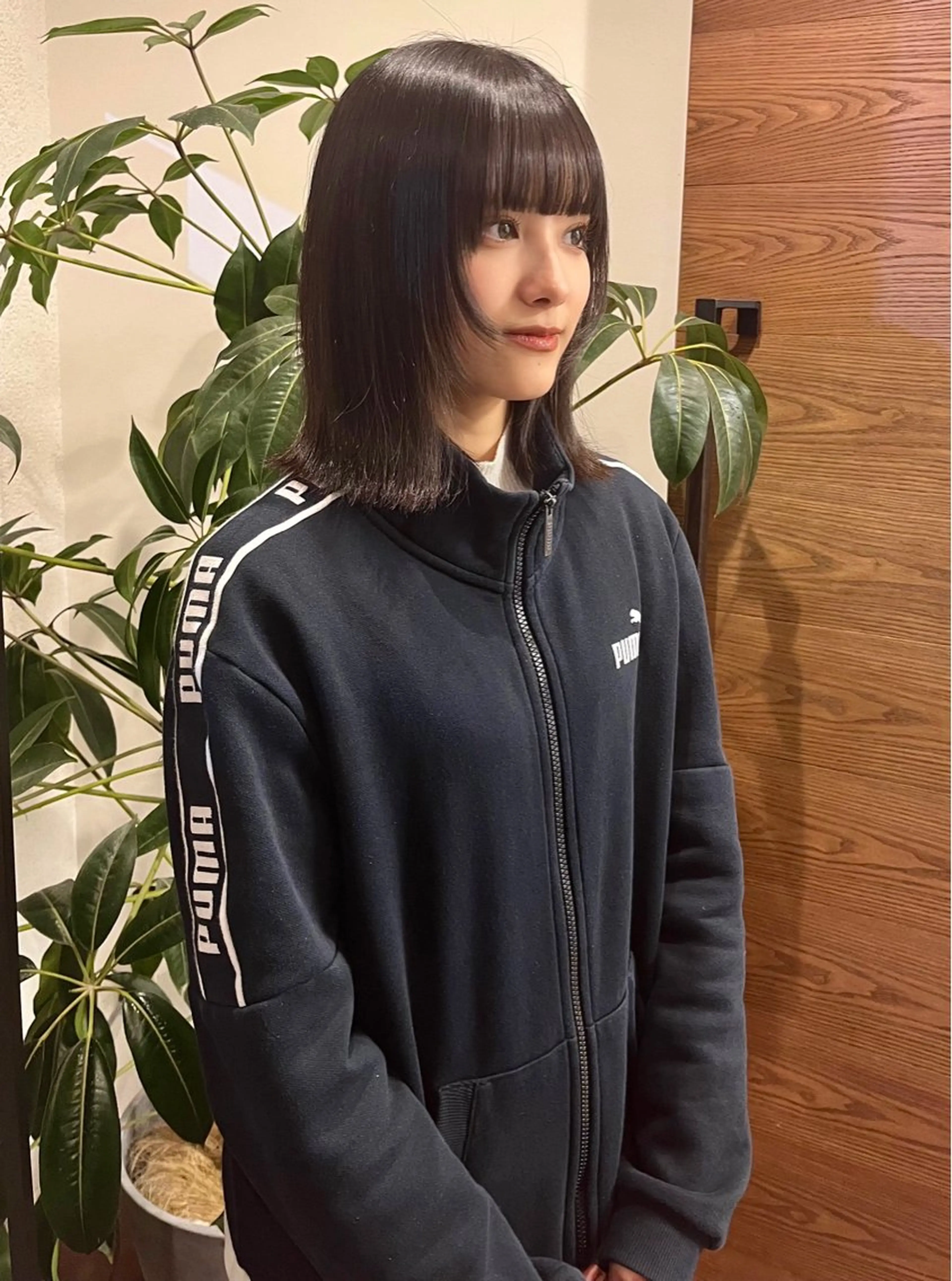 ミディアム 顔まわりレイヤー 顔周りカット レイヤーカット カット bico所属・杉原 駿亮のヘアスタイル