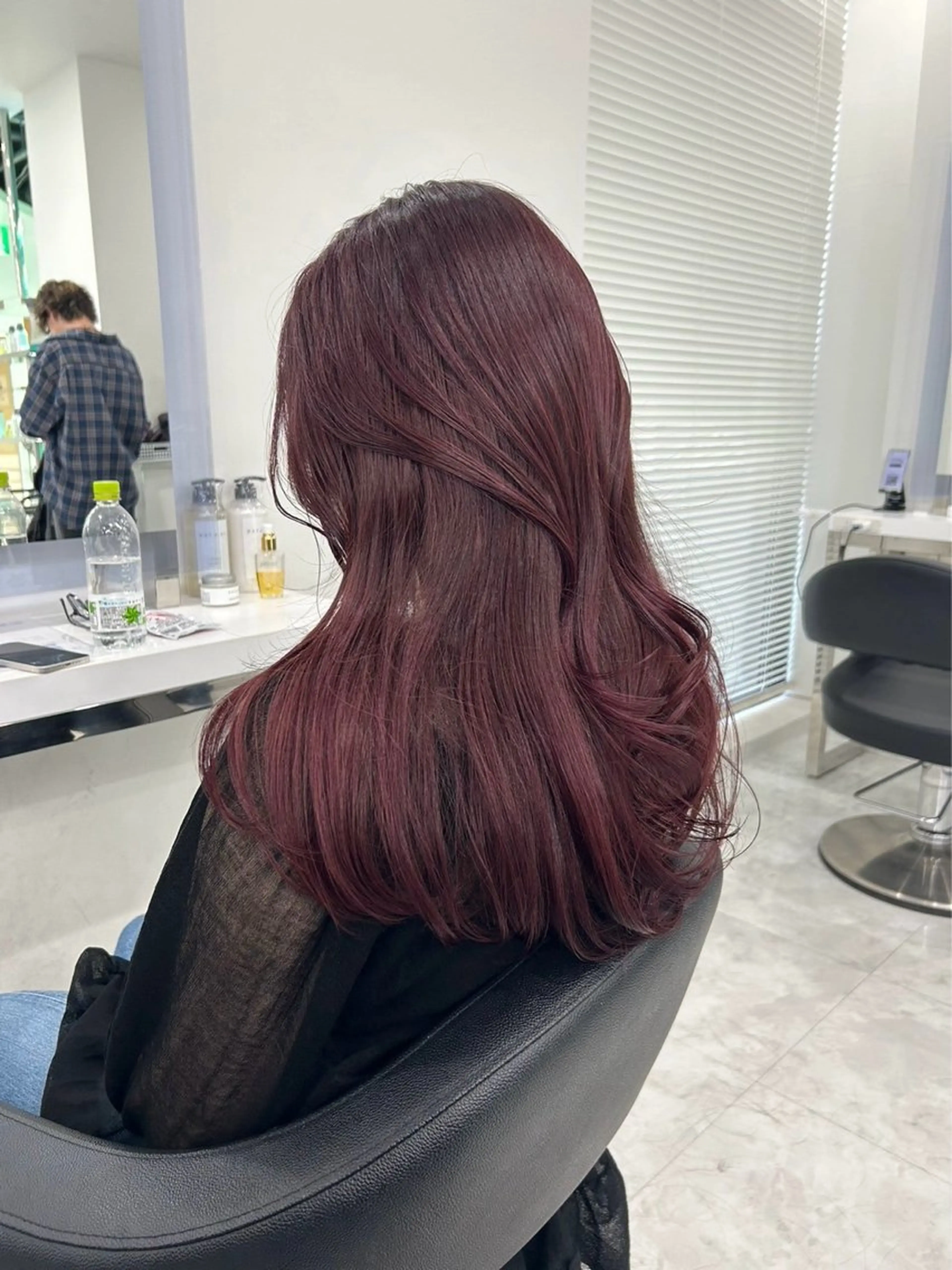 セミロング カラー 大人っぽ♡上品な暖色 ♡ブリーチなし♡のヘアスタイル