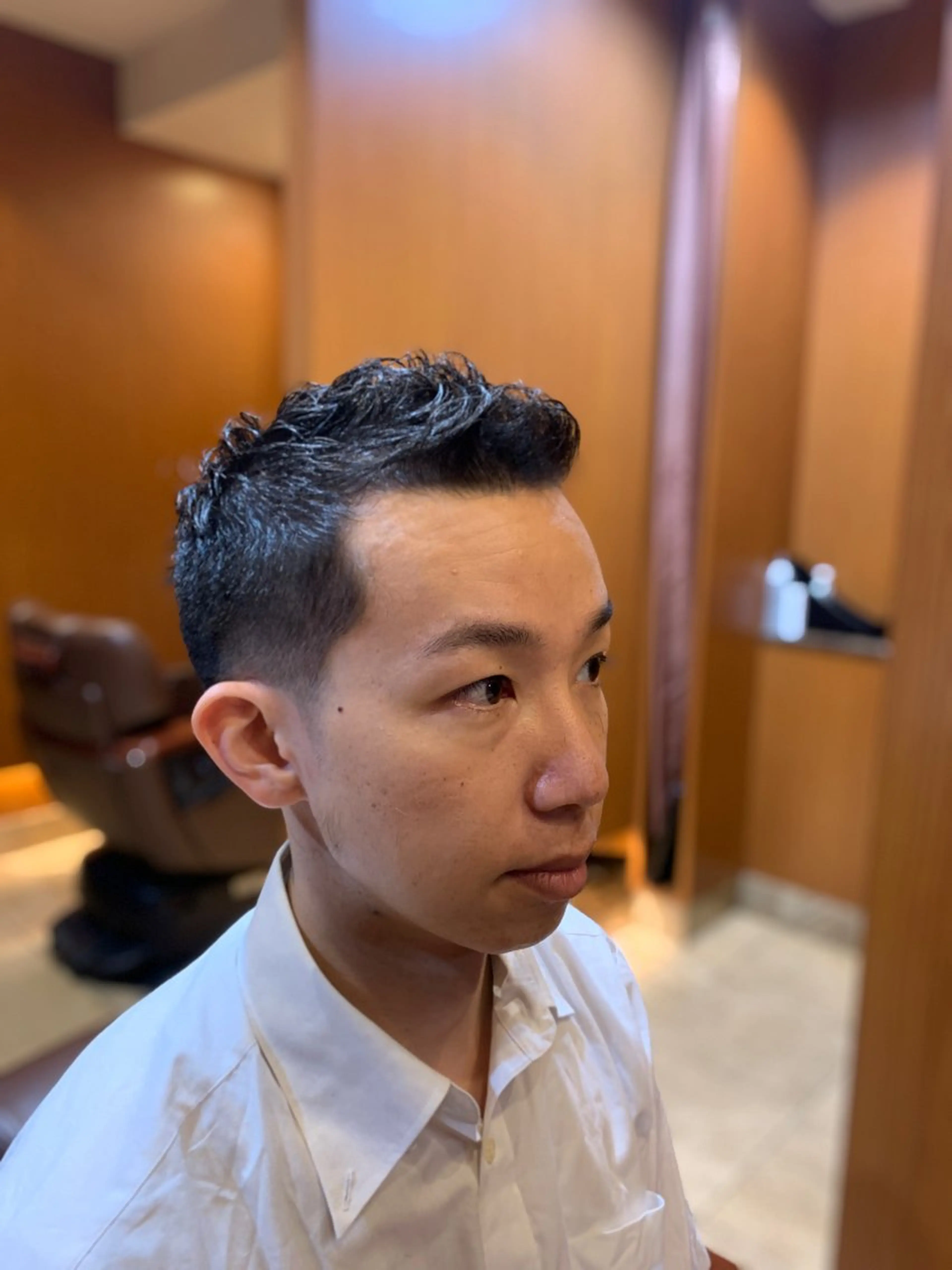 ショート メンズ 刈り上げ くせ毛 杉本 翔希のヘアスタイル