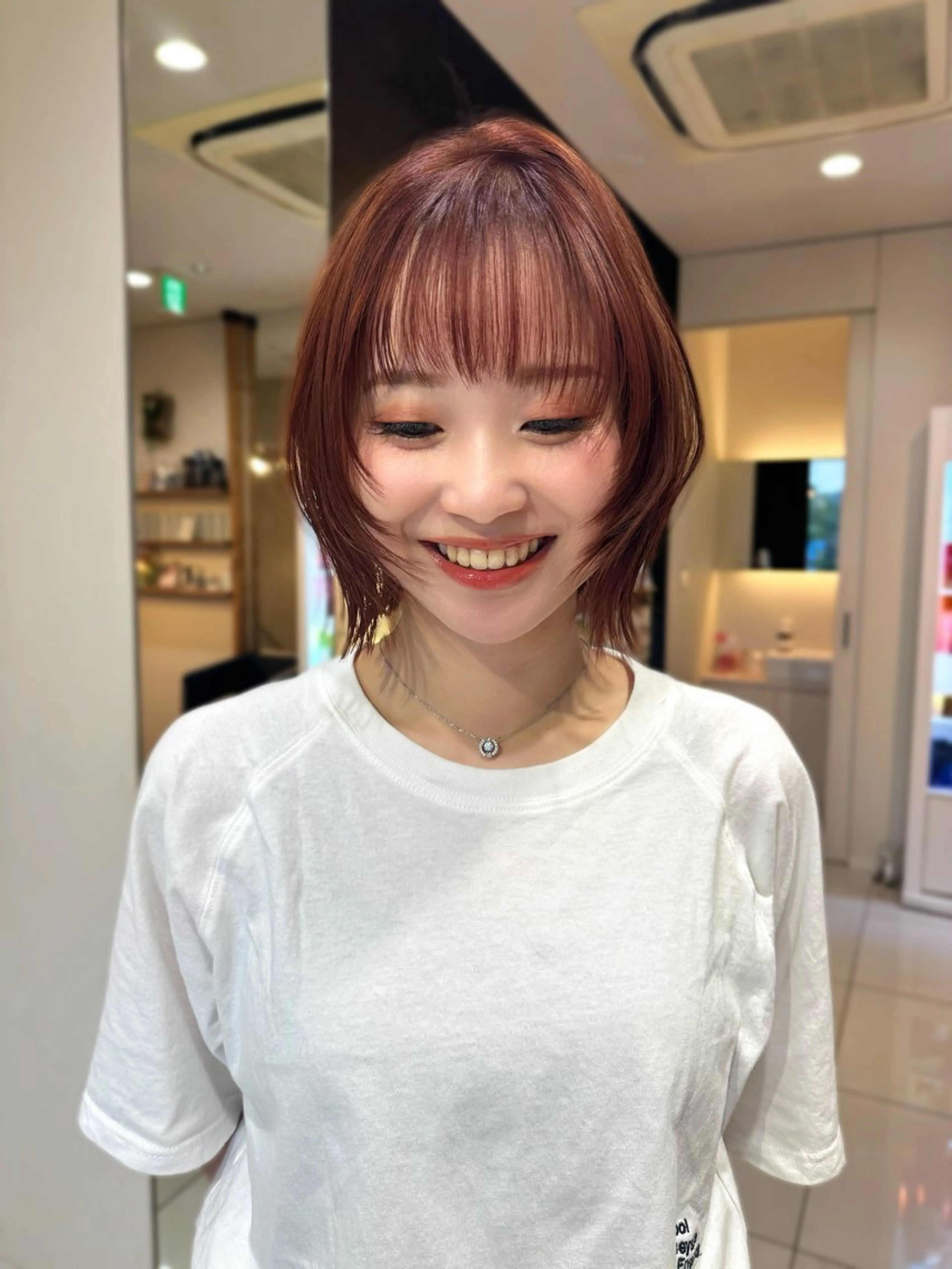 ショート ボブレイヤー ボブ レイヤーカット レイヤーカット/艶髪 /髪質改善/のヘアスタイル