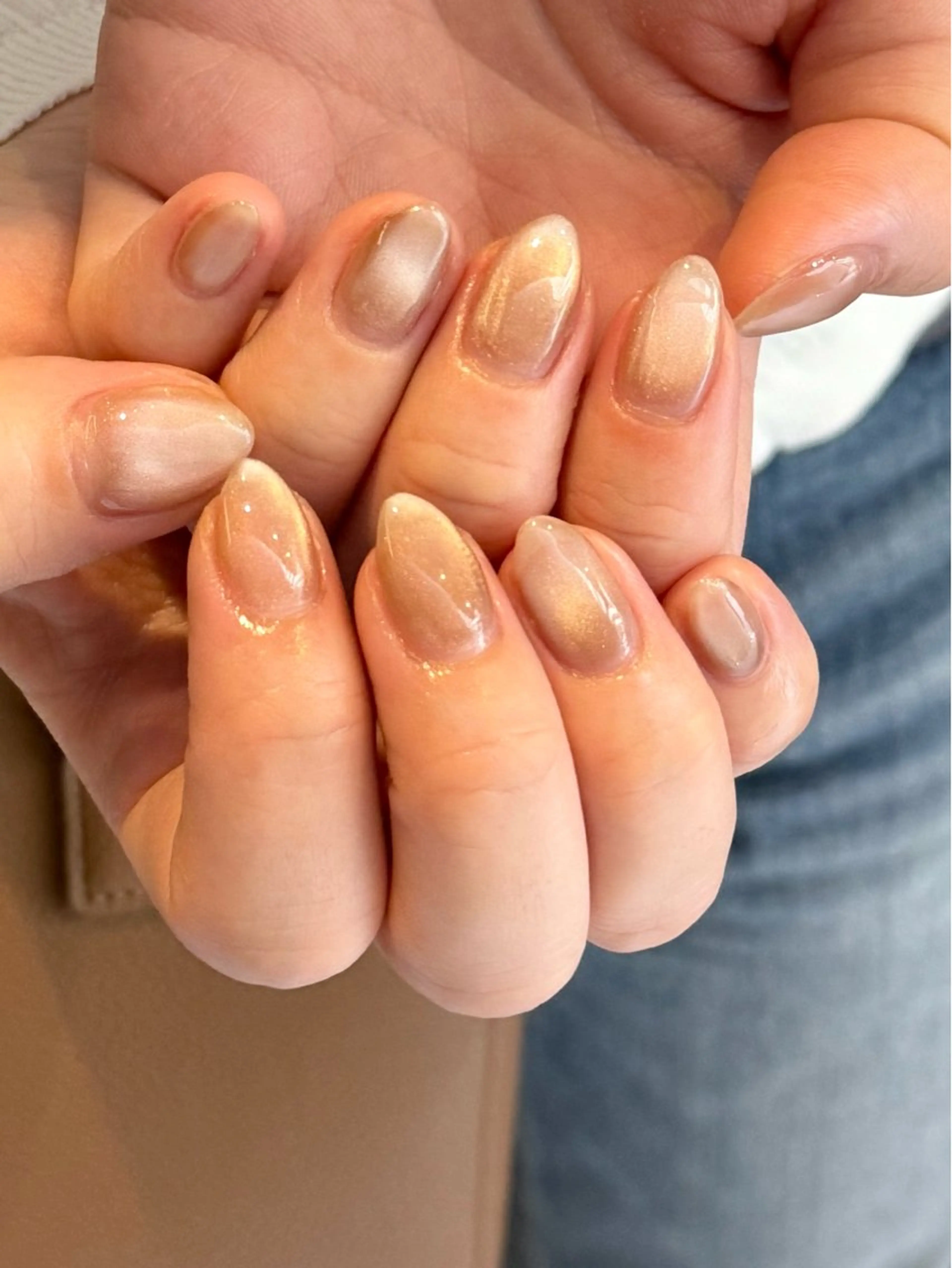 ネイル マグネットネイル ワンカラーネイル ハンドネイル nail salon swaddle 🪽のネイルデザイン