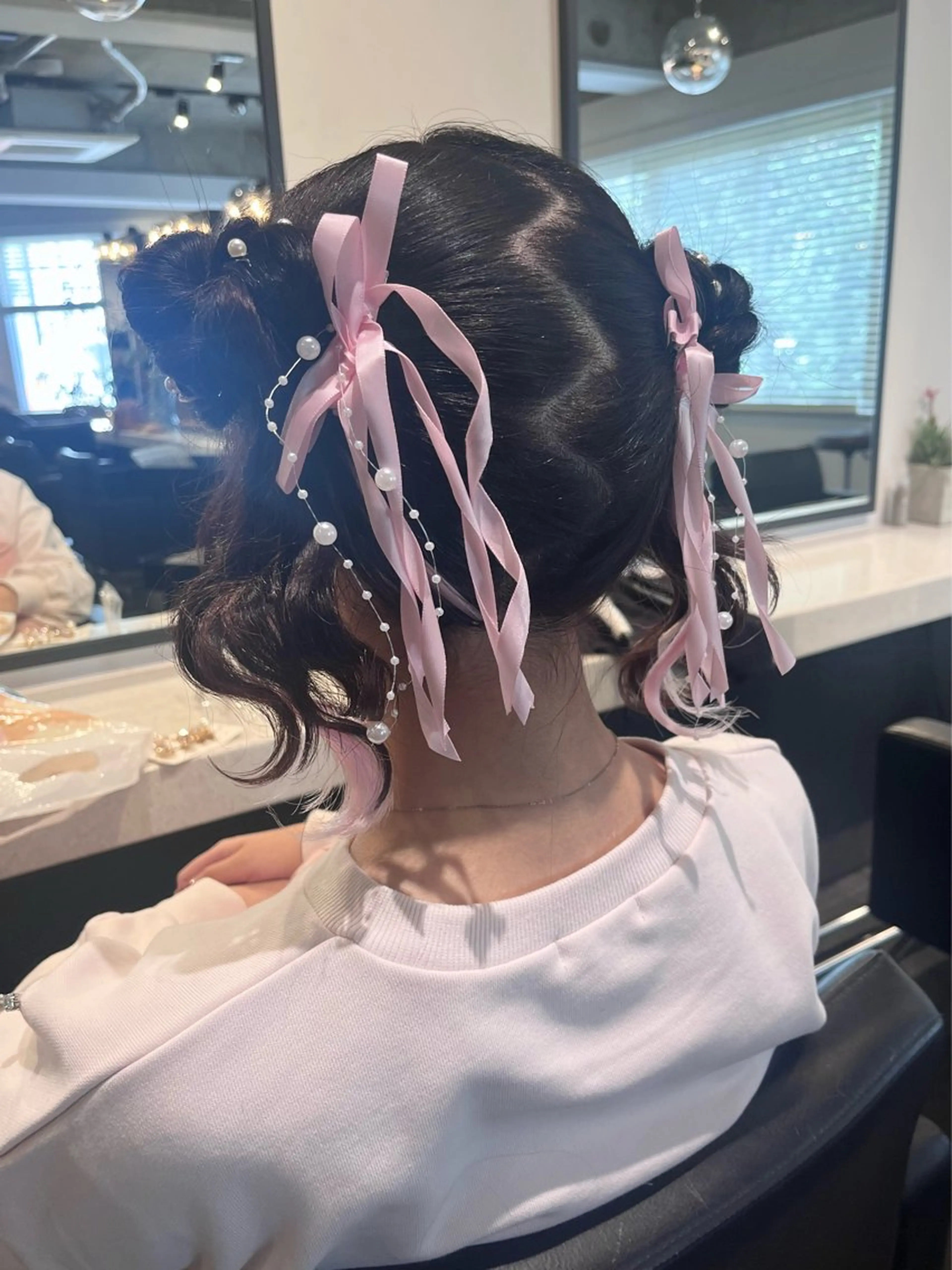 セミロング ヘアアレンジ ヘアセット 暖色🍒姫カット🎀 オタク特化🎀ゆうなのヘアスタイル