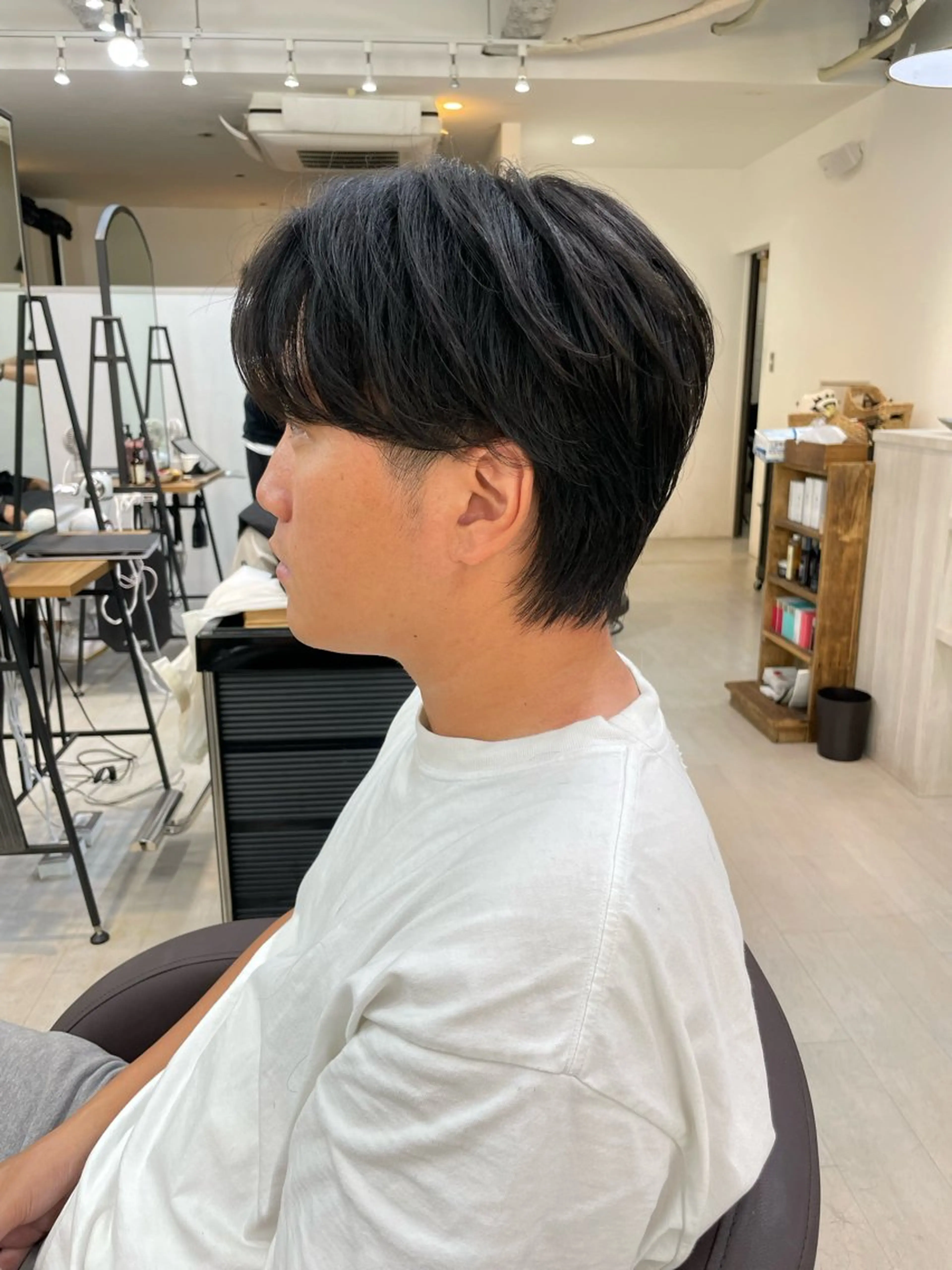 ショート メンズ センターパート メンズ韓国風 韓国風ヘア 加藤 雄大のヘアスタイル