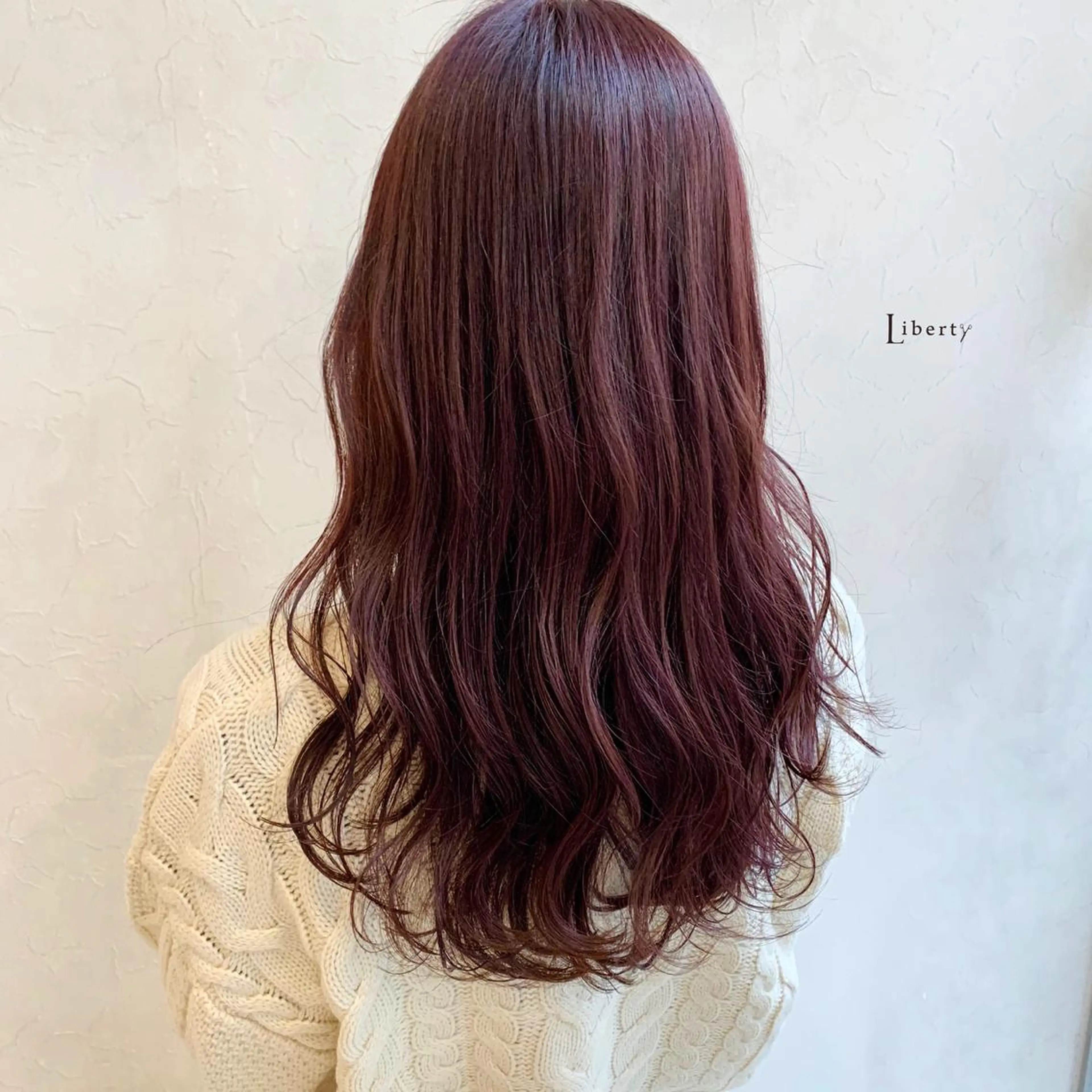 ロング カラー イルミナカラー ピンクカラー パープルカラー ヘアカラー トリートメント Liberty 店長 TAJIMAのヘアスタイル