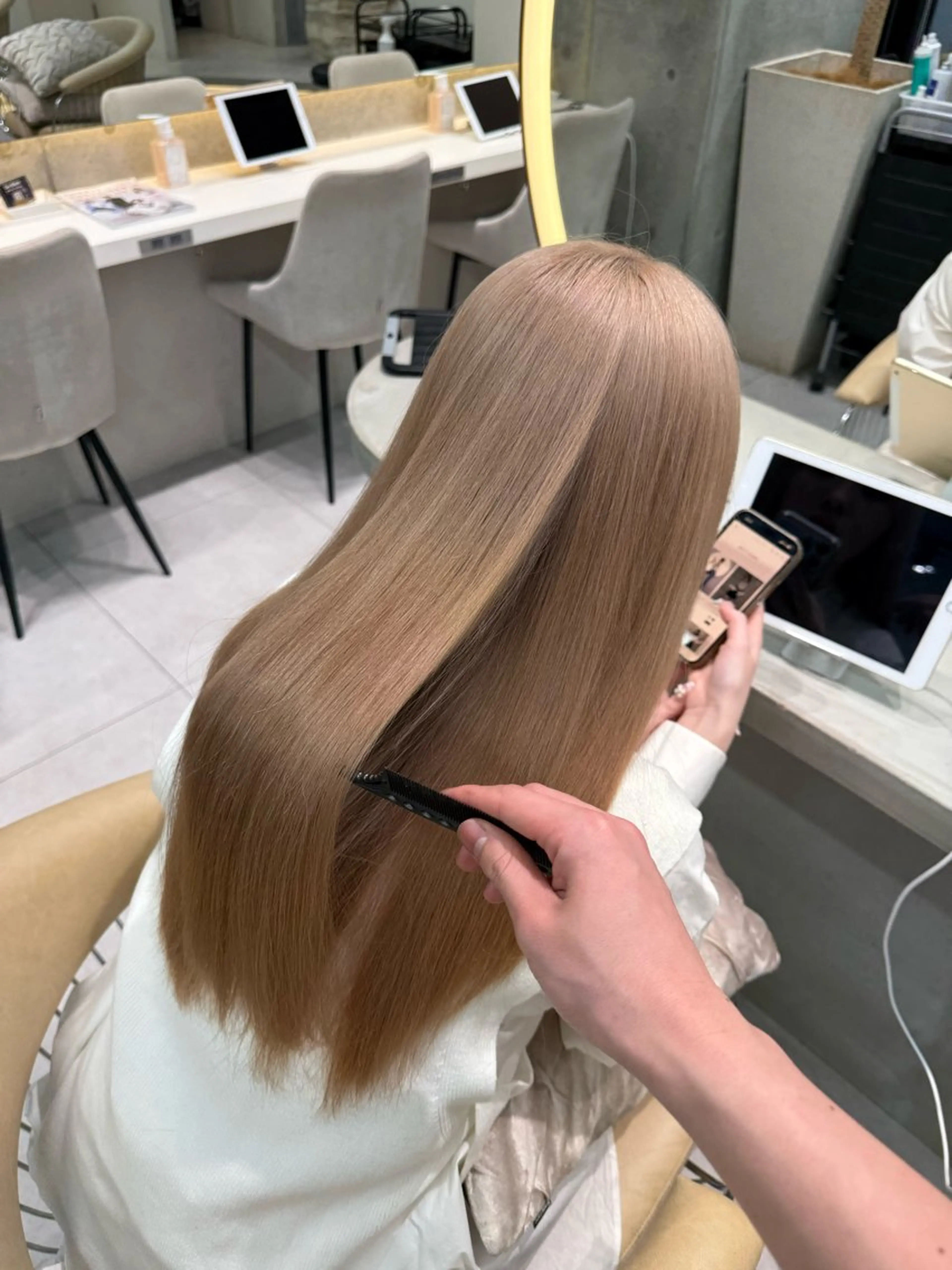 ロング ヘアカラー トリートメント Lond Melia所属・ゆーだい🇰🇷韓国 🇰🇷×髪質改善のヘアスタイル